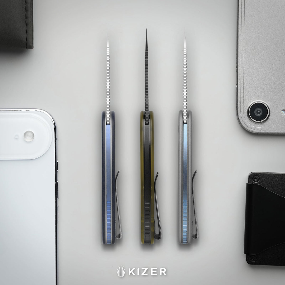 Microbe TSJ AirTi | KStop™ Slip joint | Aluminum | S35VN + Stonewashed | KizerB™ 2742TSJA1