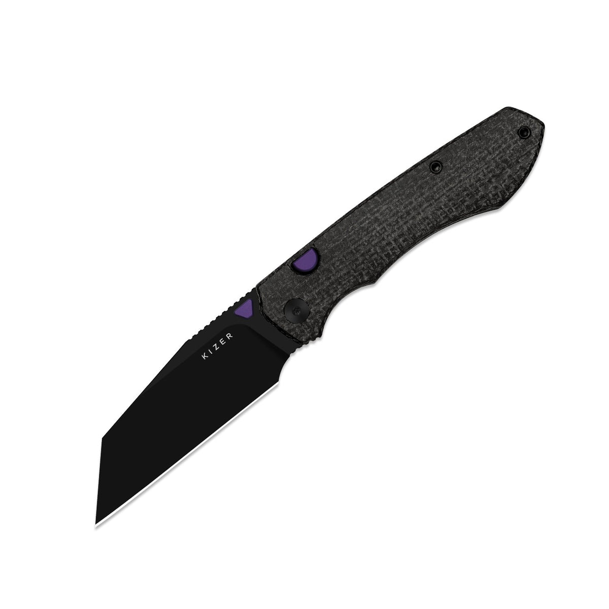 Wharning | Wharncliffe | Kizer Button Liner Lock™ | N690 | Micarta | KizerV™ 3738BW1