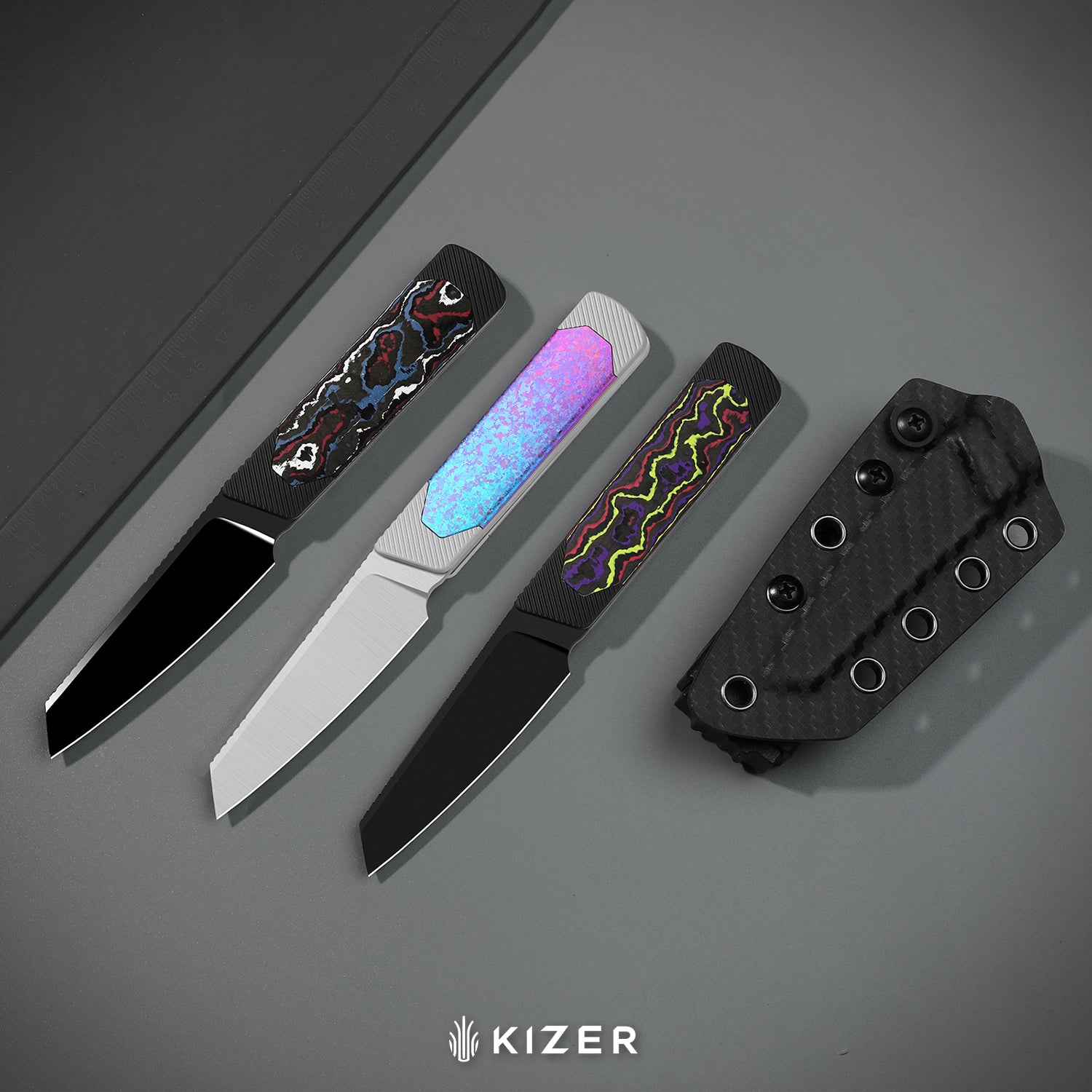 Hallow KwikSwap™ | Aluminium & Crystallized Titanium | S45VN | KizerB™ 1123A4