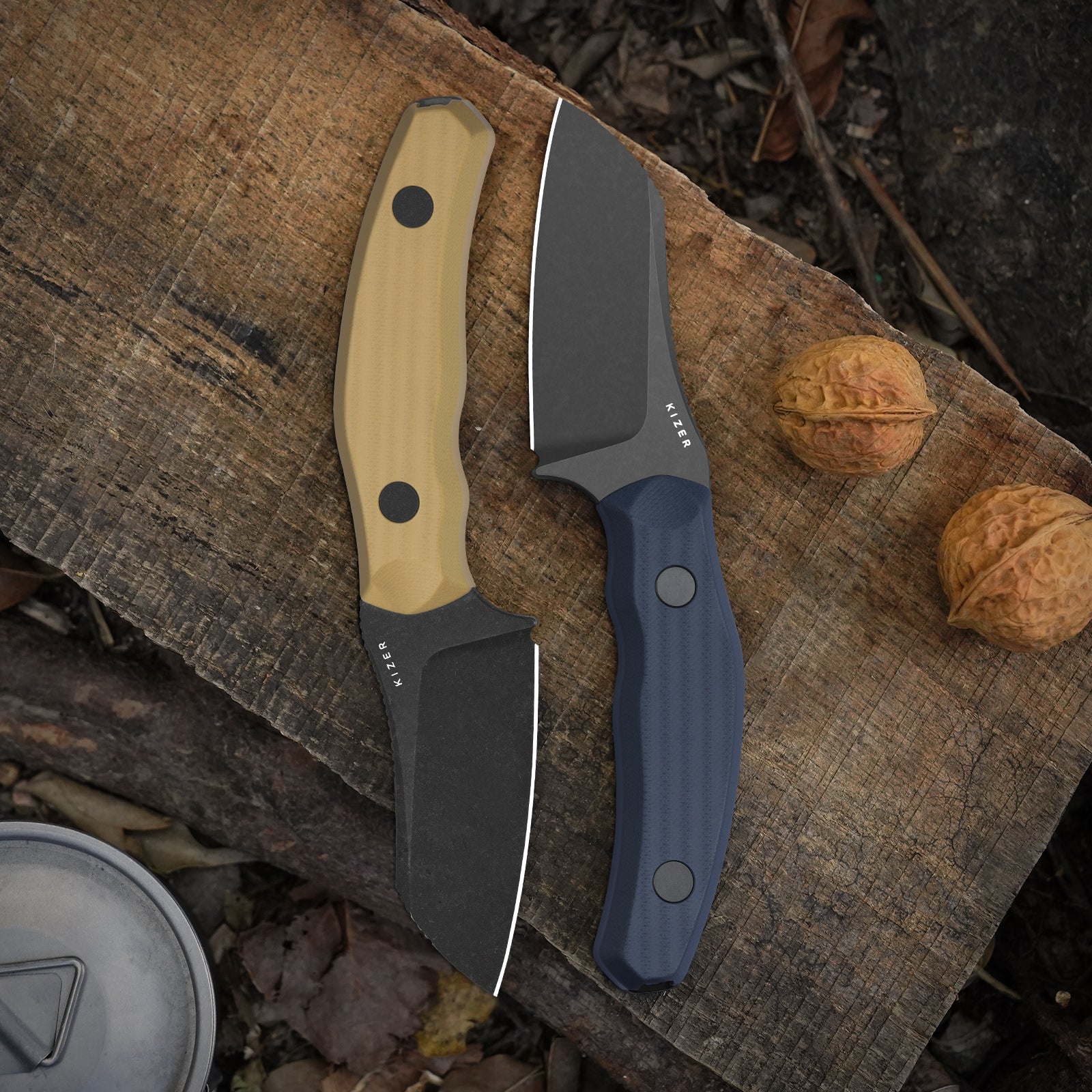Bulldog Fix | One-Piece G10 Handle | 14c28n | Fixed Blade | KizerV™ 1116A3