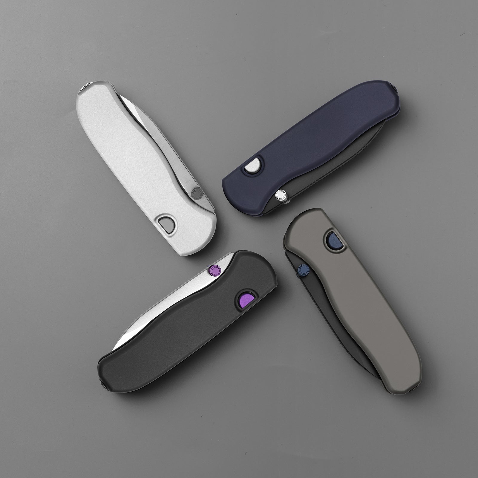 Drop Bear® Zero | Kizer Button Liner Lock™ | M390 + DLC Ultra + Hollow Grind | Alumium | KizerB™ 3619BDA2