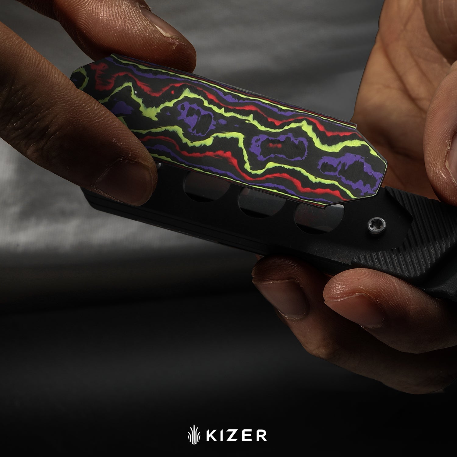 Hallow KwikSwap™ | Aluminium & Crystallized Titanium | S45VN | KizerB™ 1123A4