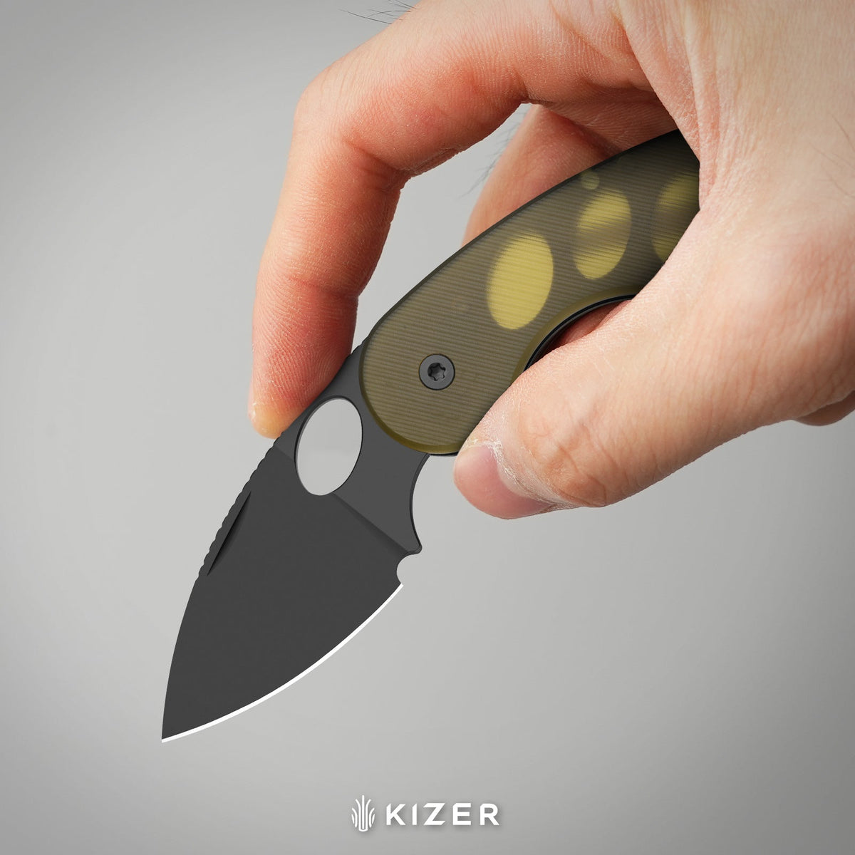 Microbe TSJ AirTi | KStop™ Slip joint | Aluminum | S35VN + Stonewashed | KizerB™ 2742TSJA1