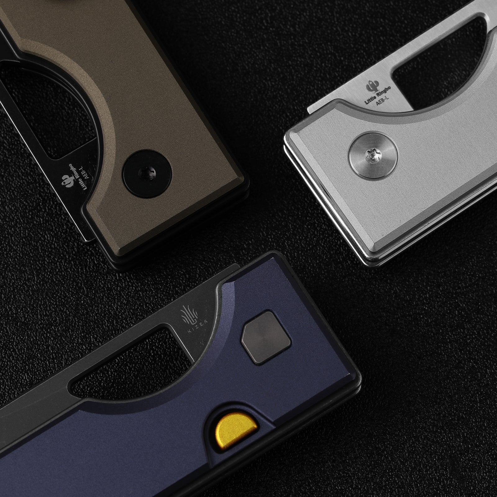 Little Ringbo | Kizer Button Liner Lock™ | Aluminum | AEB-L Satin | KizerV™ 3708A1