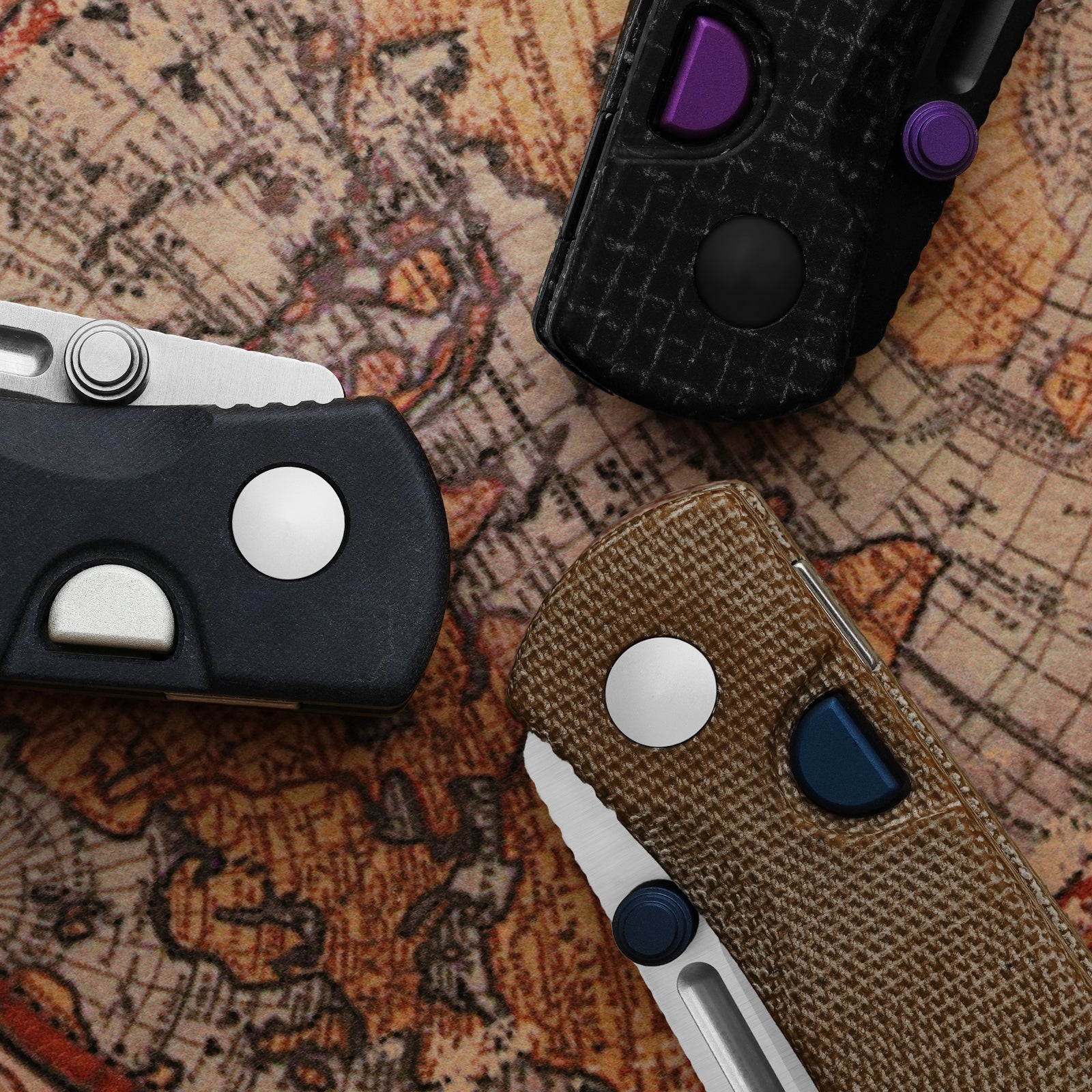 Renissance | Kizer Button Liner Lock™ | Richlite | N690 Satin | KizerV™ 3698A3