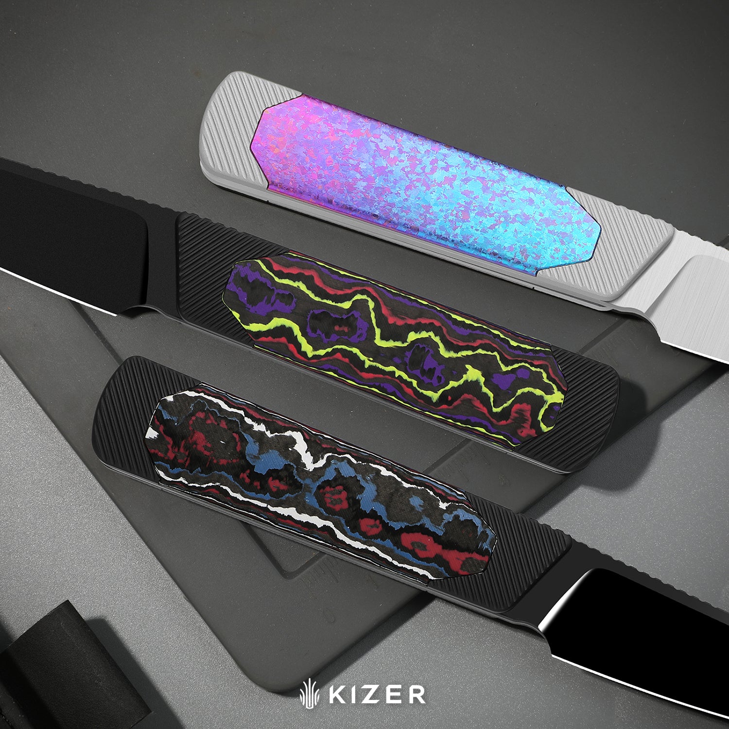 Hallow KwikSwap™ | Aluminium & Crystallized Titanium | S45VN | KizerB™ 1123A4