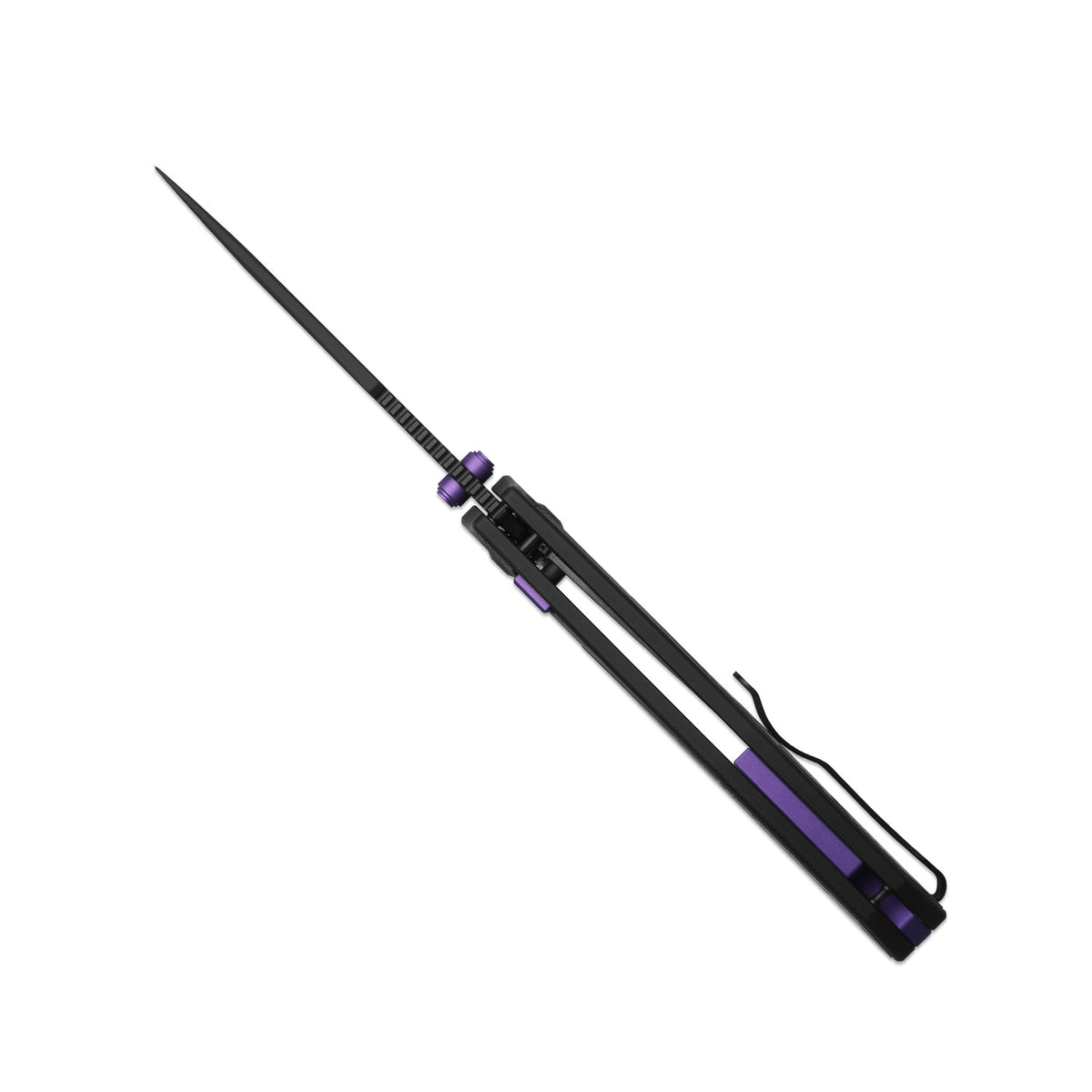 Durandal | Kizer Button Liner Lock™ | Aluminum & Fatcarbon® Black Dark Matter | S35VN + Black PVD Coating | KizerB™ 3765BD1