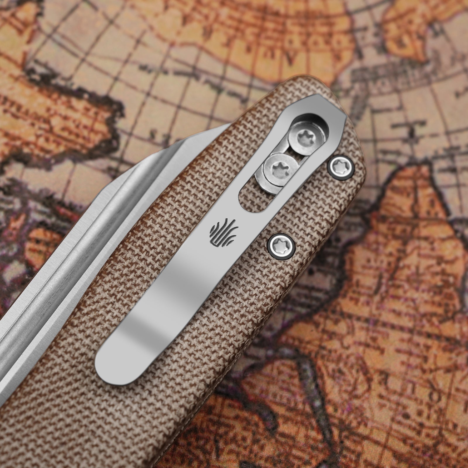 Renissance | Kizer Button Liner Lock™ | Richlite | N690 Satin | KizerV™ 3698A3