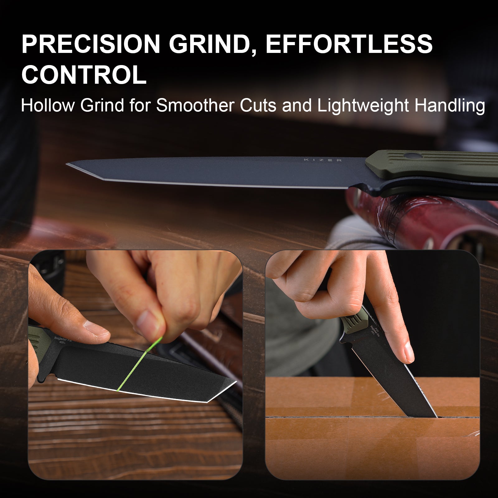 Begleiter® Fix | AEB-L+Hollow Grind | G10 | Hollow Grind | KizerV™ 1045MT2