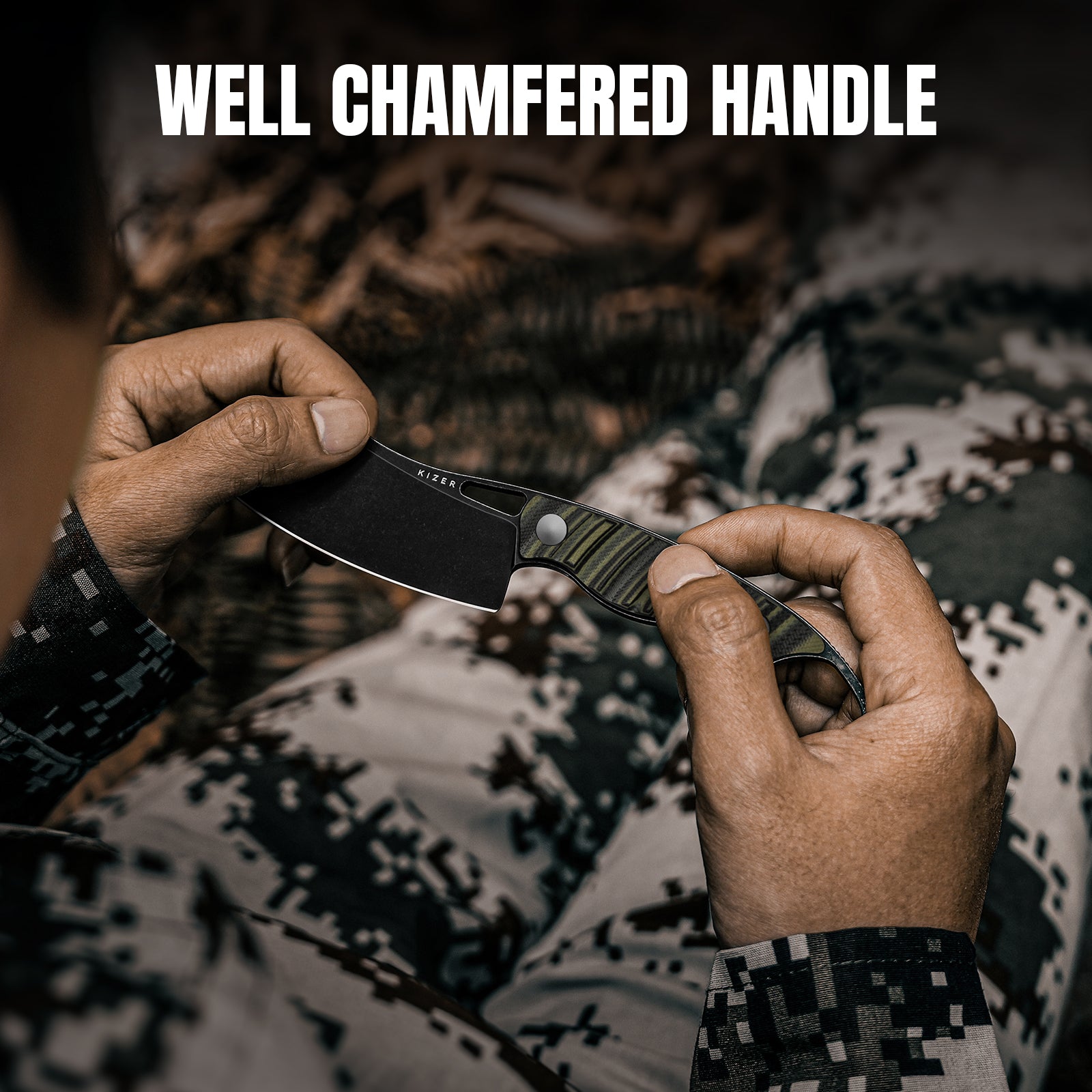 Little Rhino | D2 | G10 (Olive Green & Black) | 1065A3