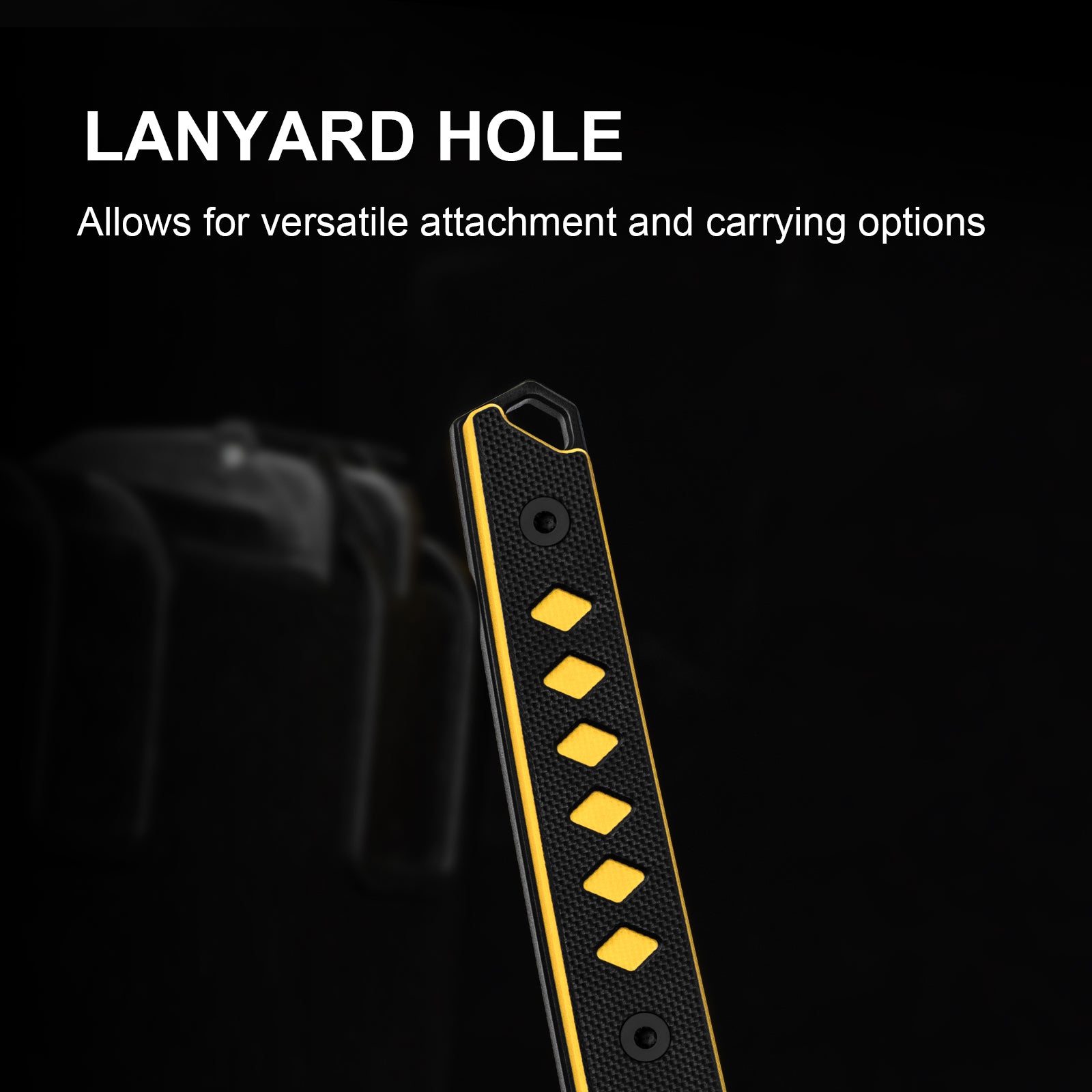 Kwaiken | Nitro-V | Black & Yellow G10 | KizerV™ 1066A3