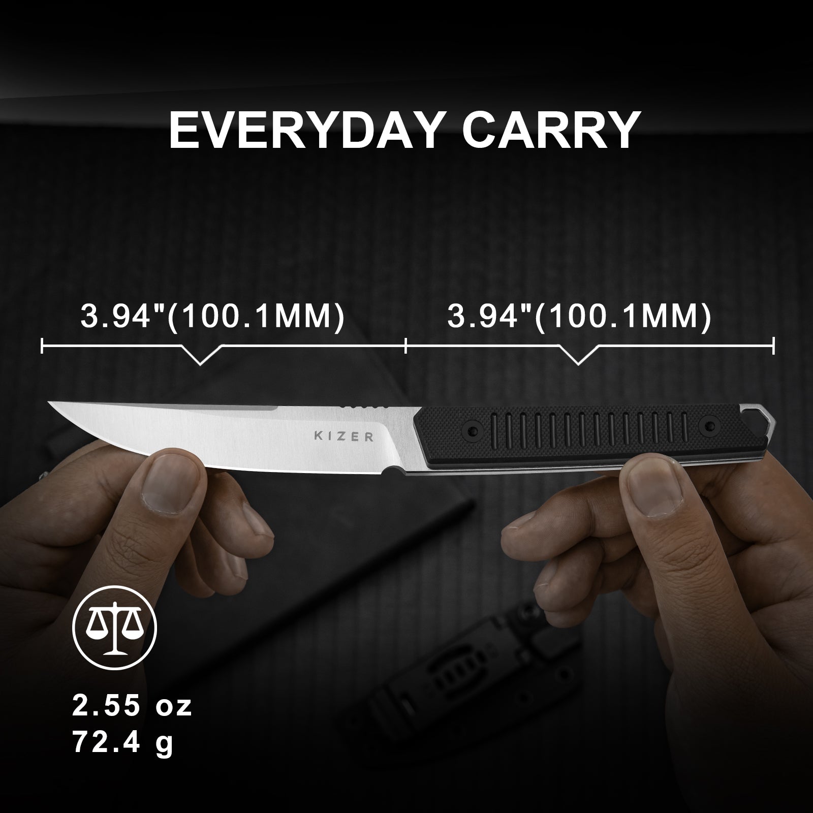 Kwaiken | Nitro-V | Black G10 | KizerV™ 1066A4