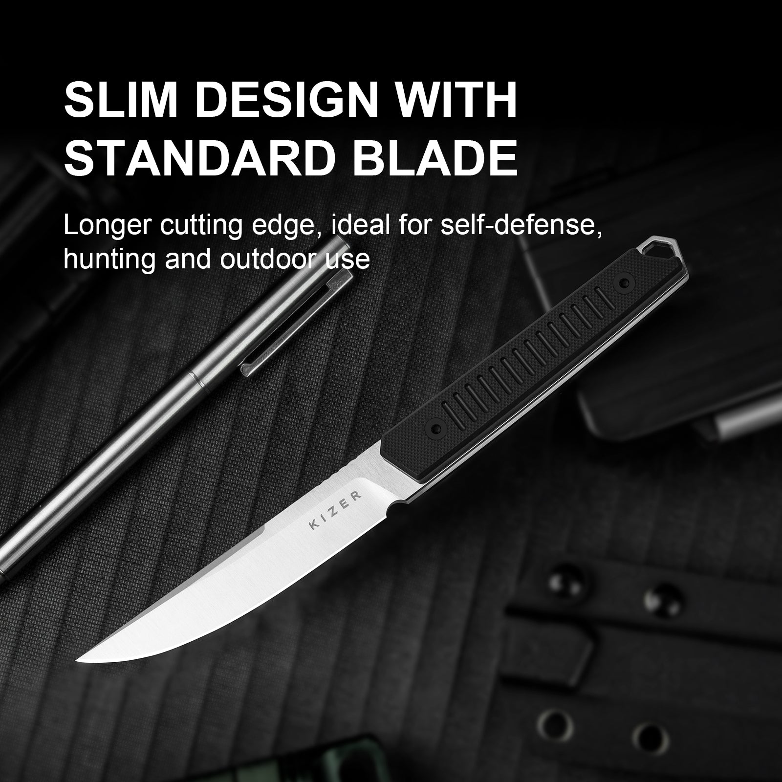 Kwaiken | Nitro-V | Black G10 | KizerV™ 1066A4