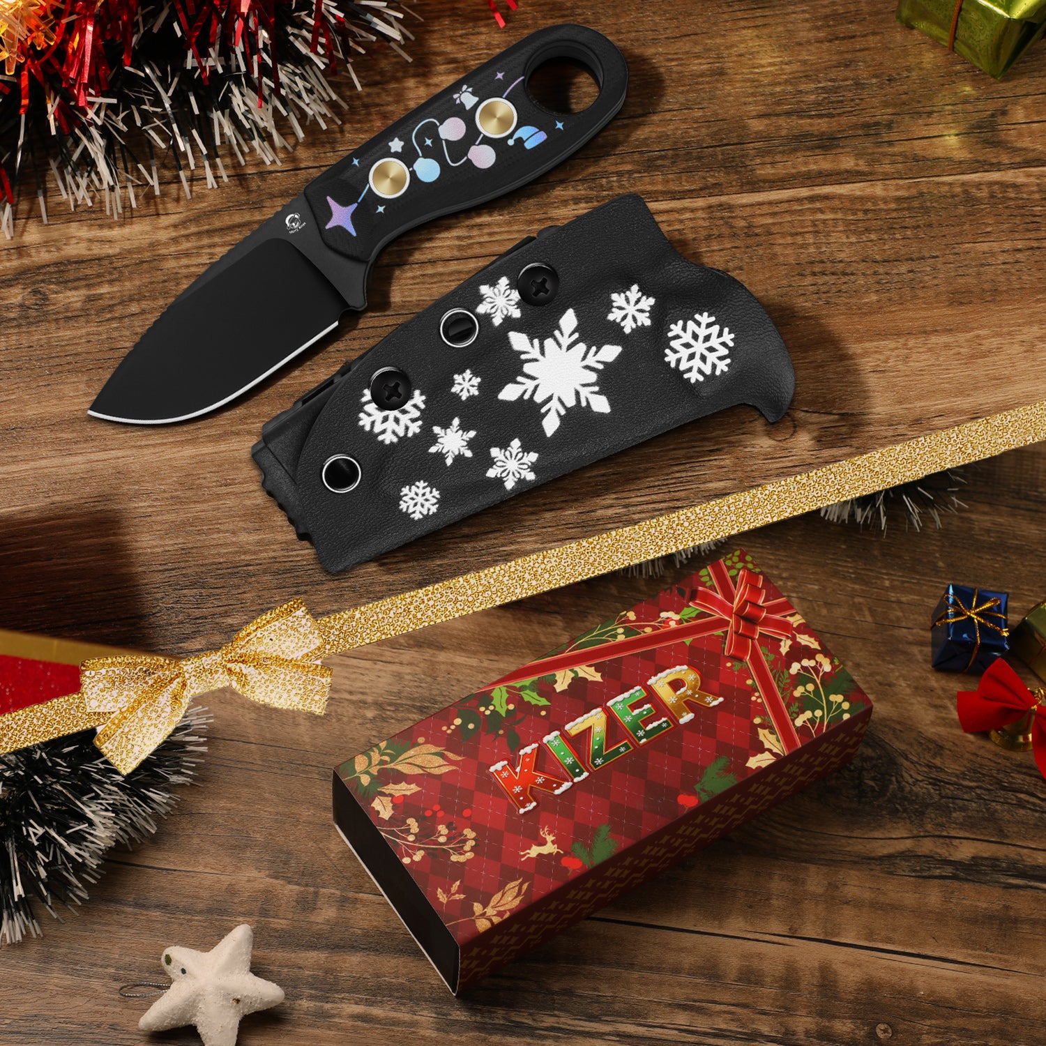 Christmas | Beaver | D2 | G10 | KizerV™ 1078MC1 | Limited