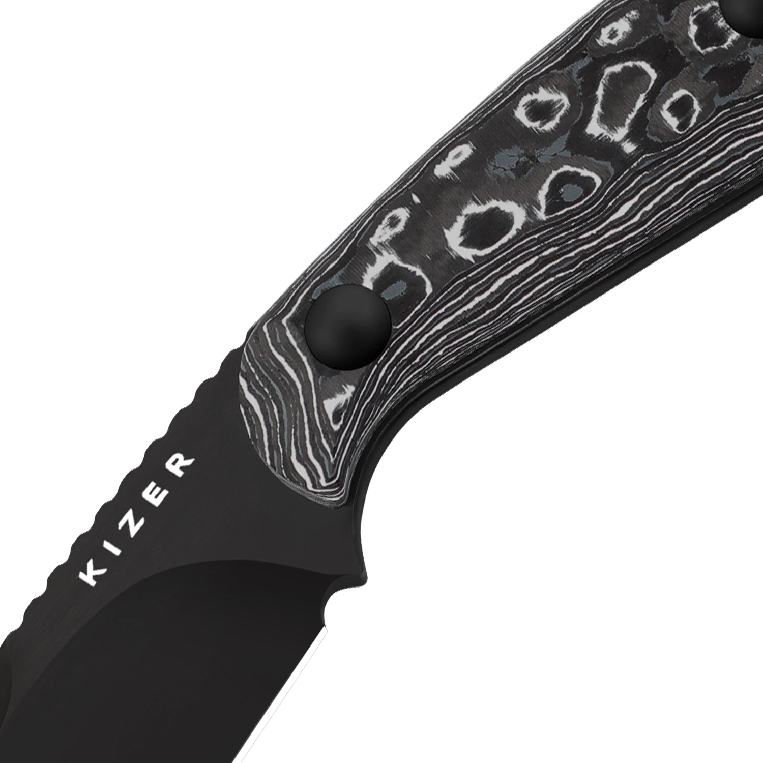 BUDDY | M390 | Fat Carbon White Storm | KizerB™ 1081A9