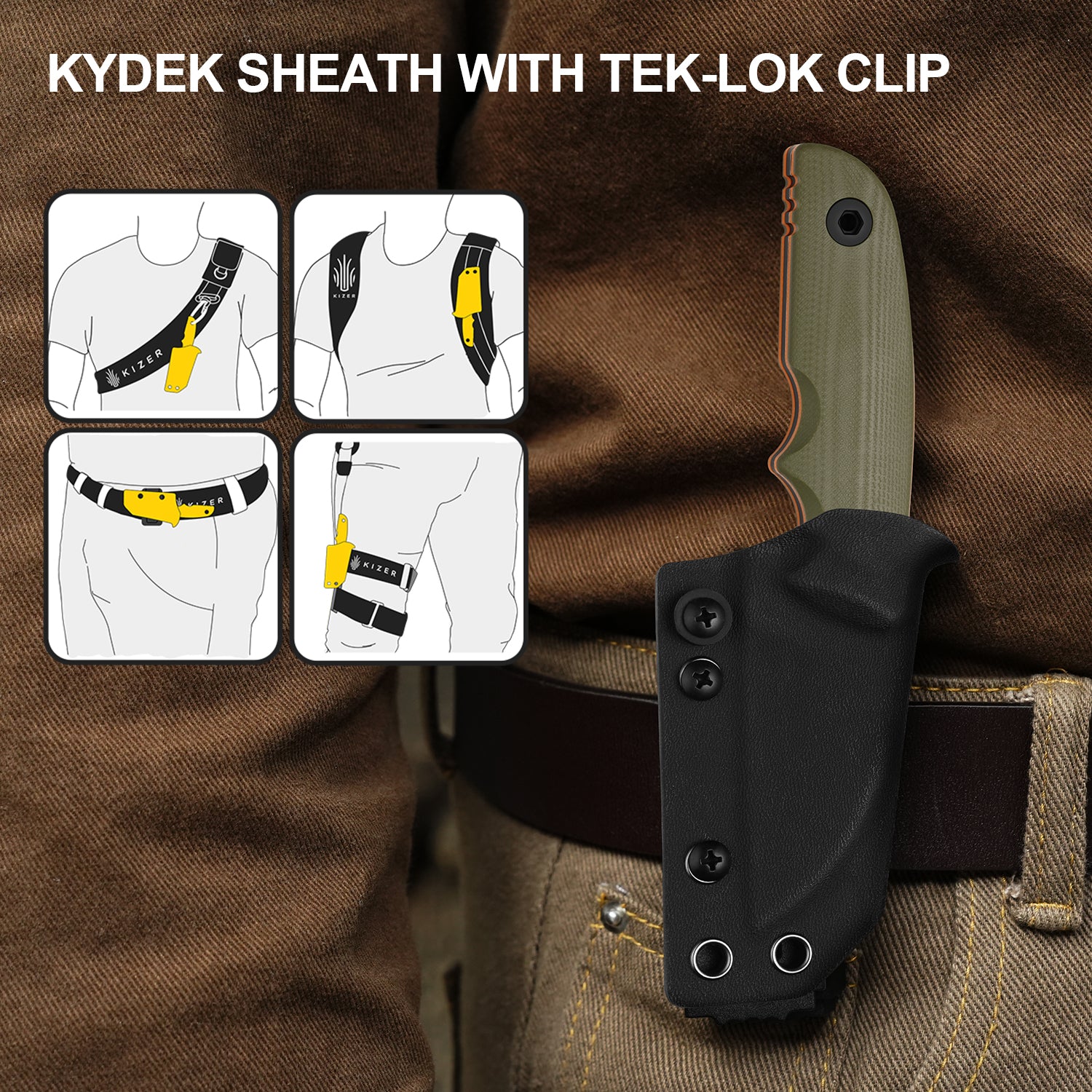 Snick | AEB-L | Two-Tone G10 | KizerV™ 1085A3