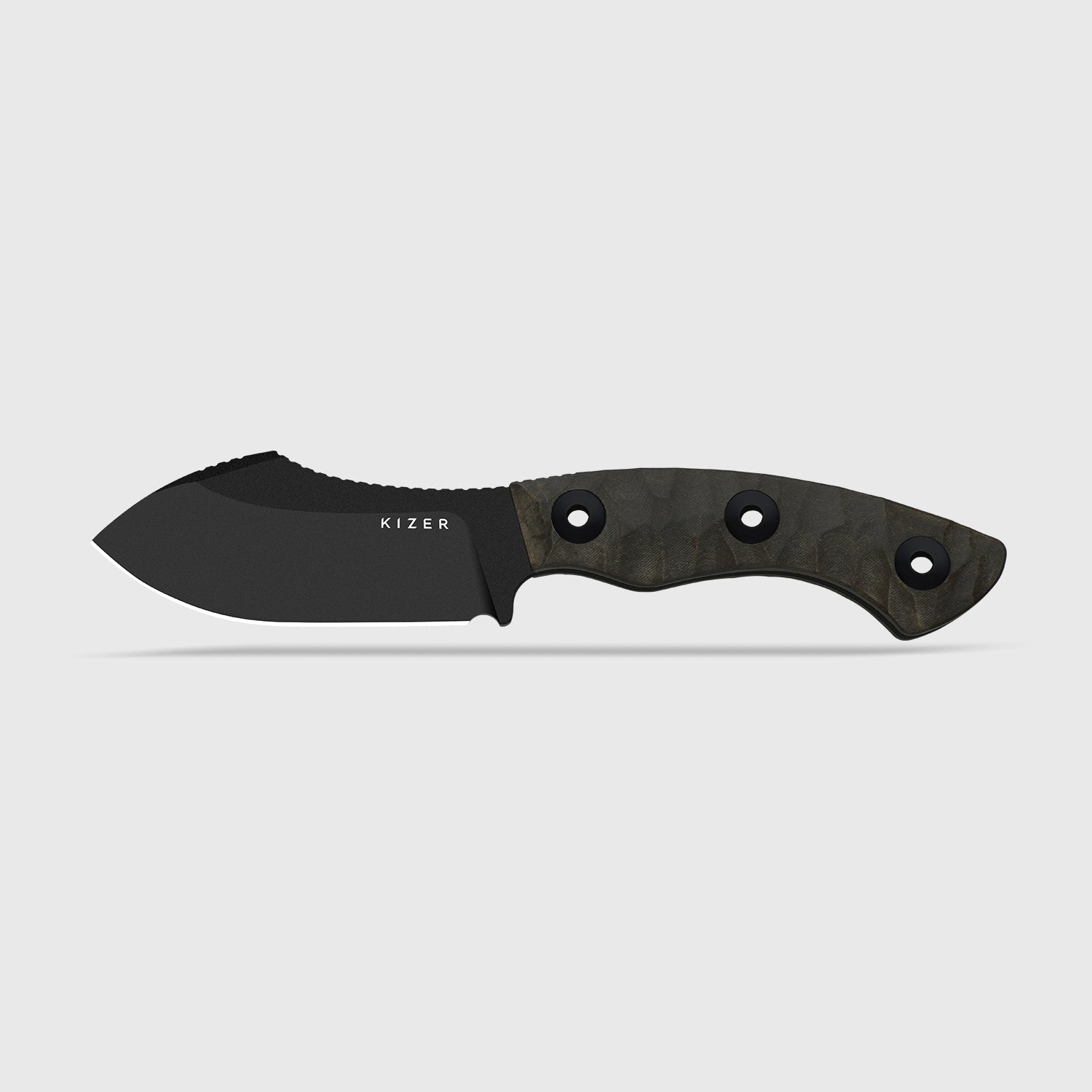 Rook | 10V | Richlite | Fixed Blade | KizerV™ 1090A1