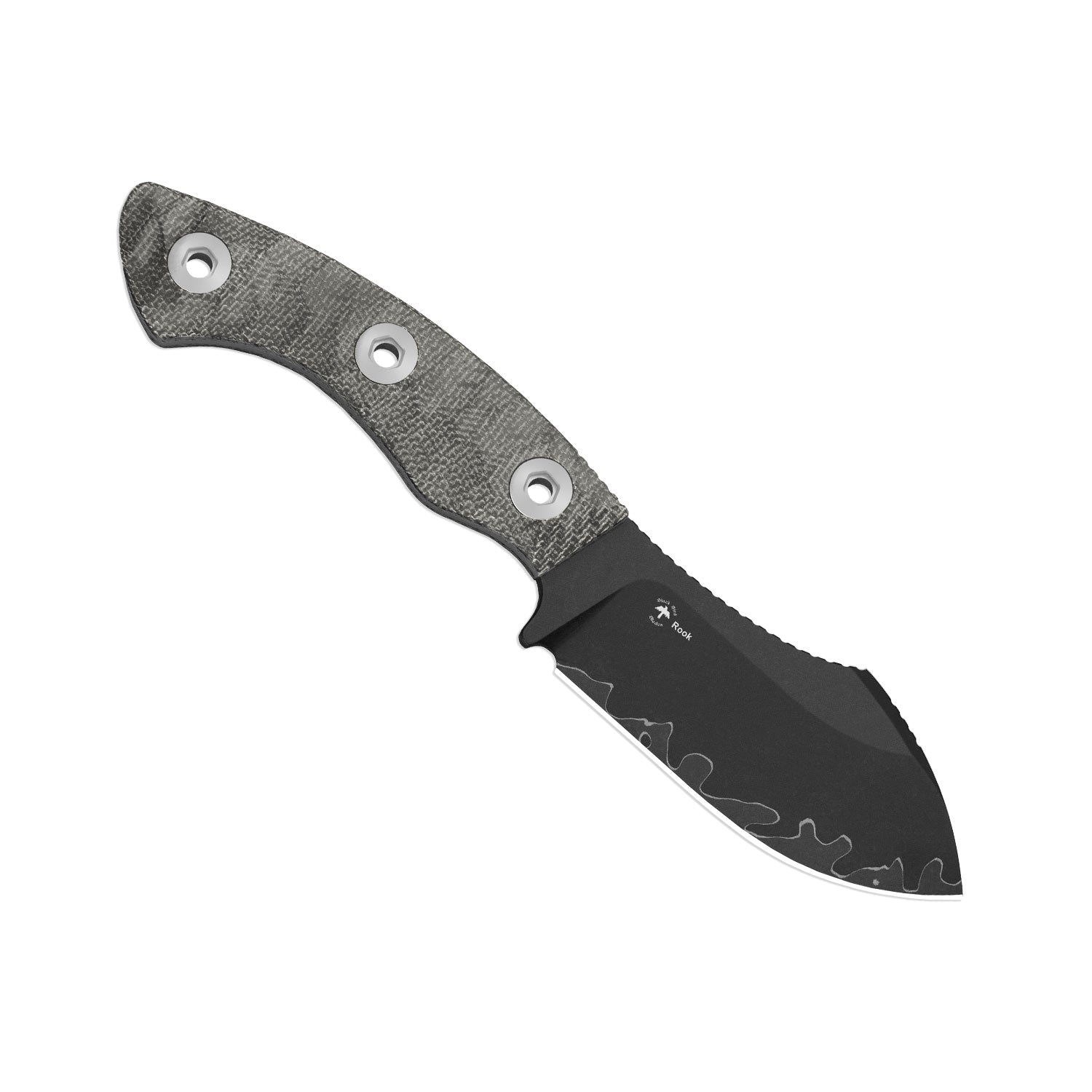 Rook | 3-layer Composite Steel | Norplex UltreX Micarta | Fixed Blade | 1090A2