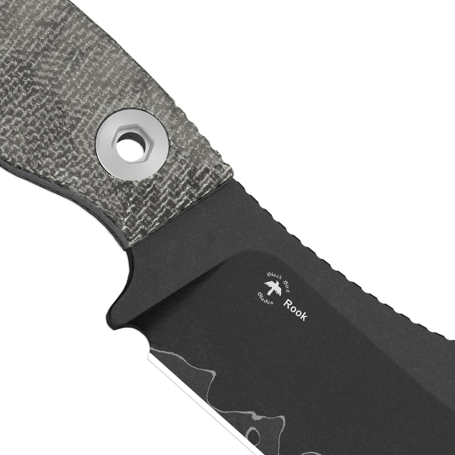Rook | 3-layer Composite Steel | Norplex UltreX Micarta | Fixed Blade | 1090A2
