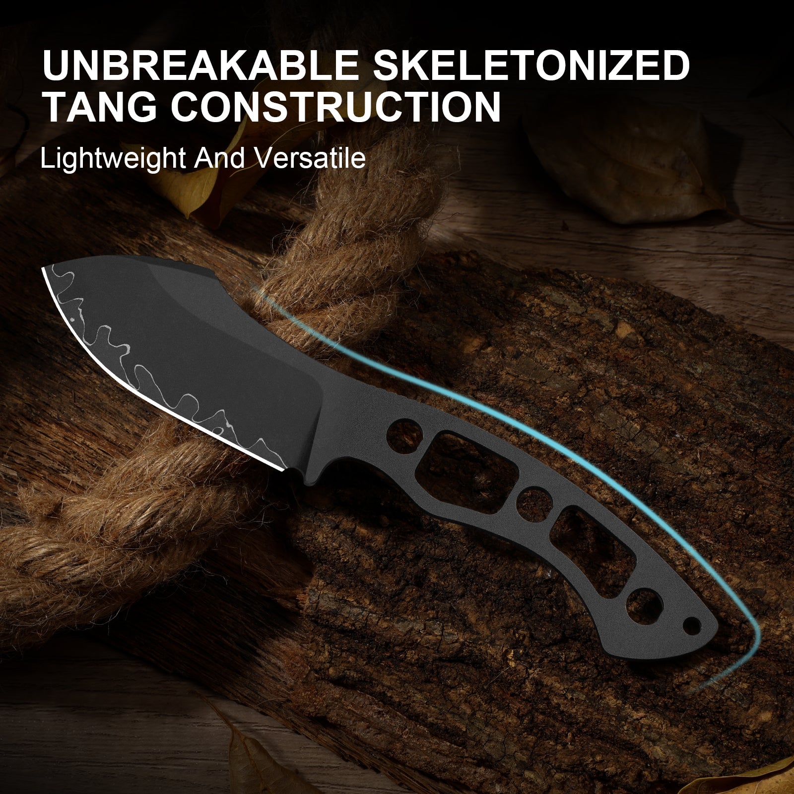 Rook | 3-layer Composite Steel | Norplex UltreX Micarta | Fixed Blade | 1090A2