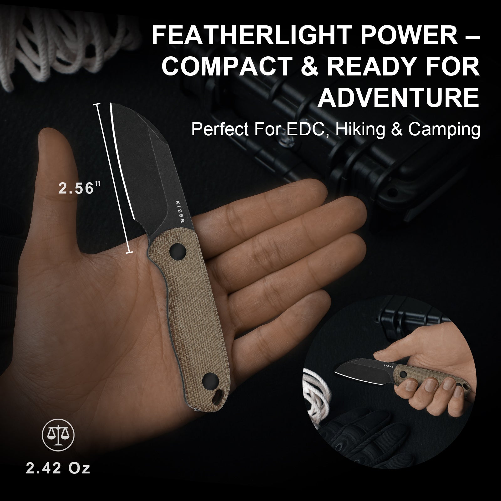 Drop Bear® Fix | Norplex UltreX™ Micarta | AEB-L | KizerV™ 1093A2