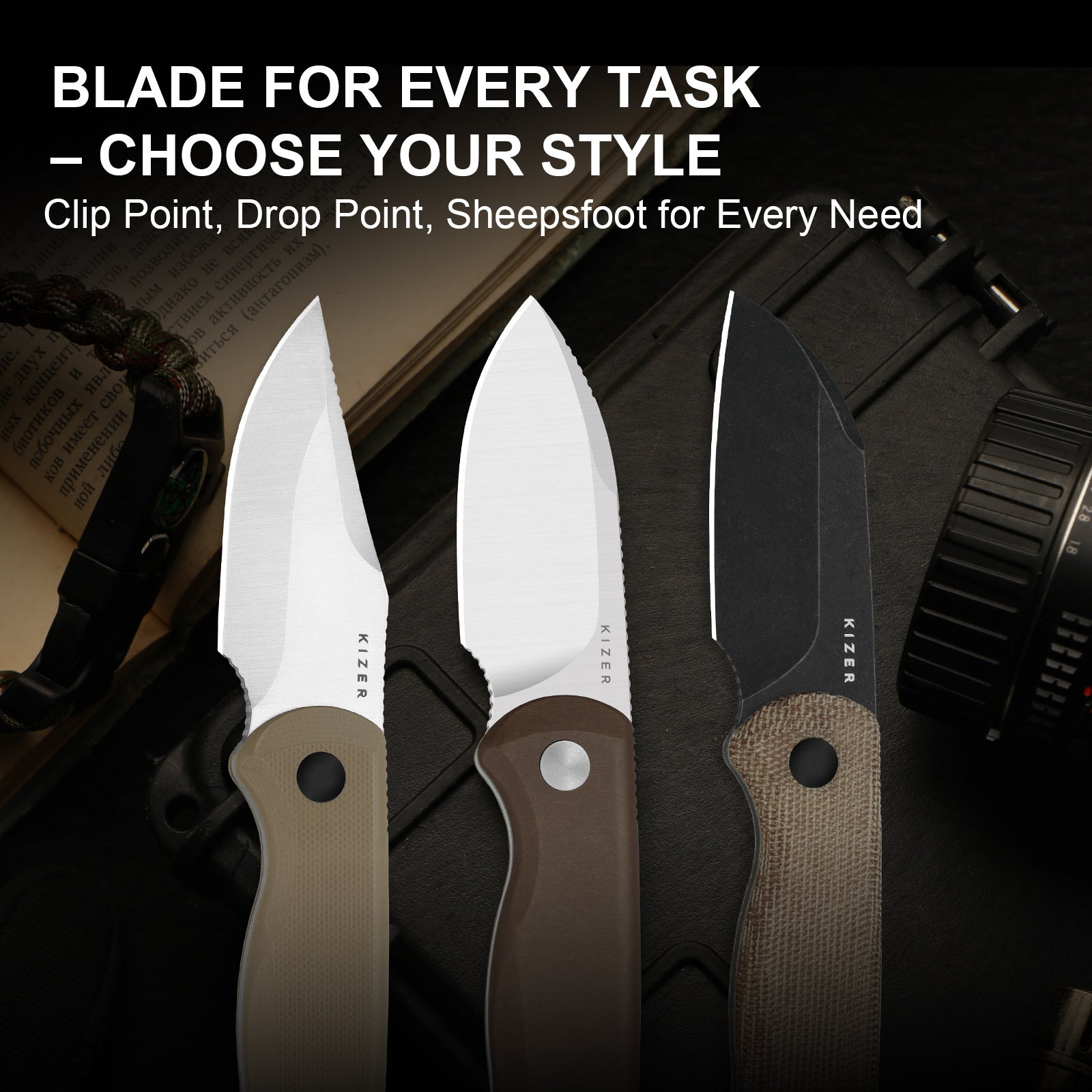 Drop Bear® Fix | Norplex UltreX™ Micarta | AEB-L | KizerV™ 1093A2