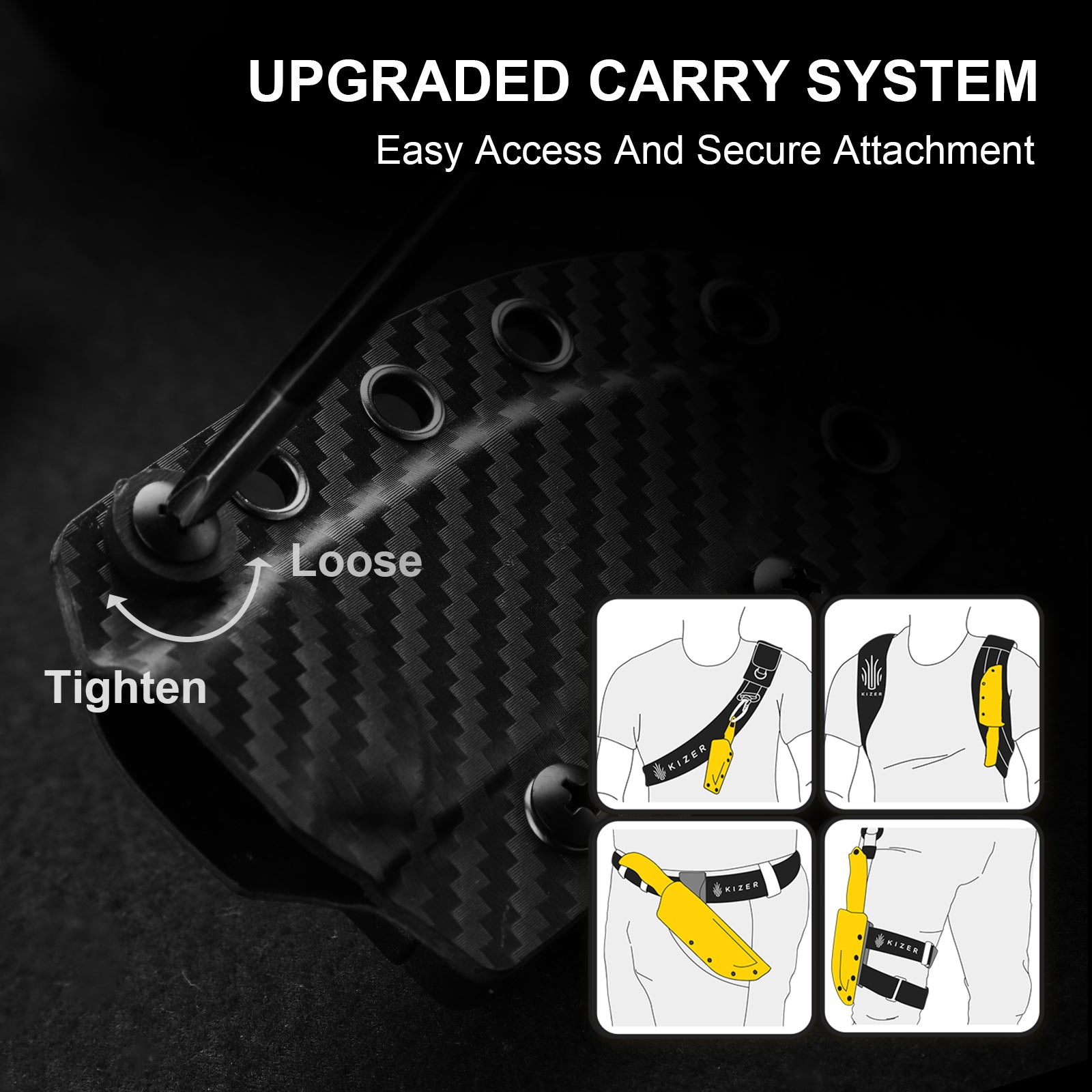 Drop Bear® Fix | Ultra DLC Matte | Norplex UltreX™ Micarta | S45VN | KizerV™ 1093A3