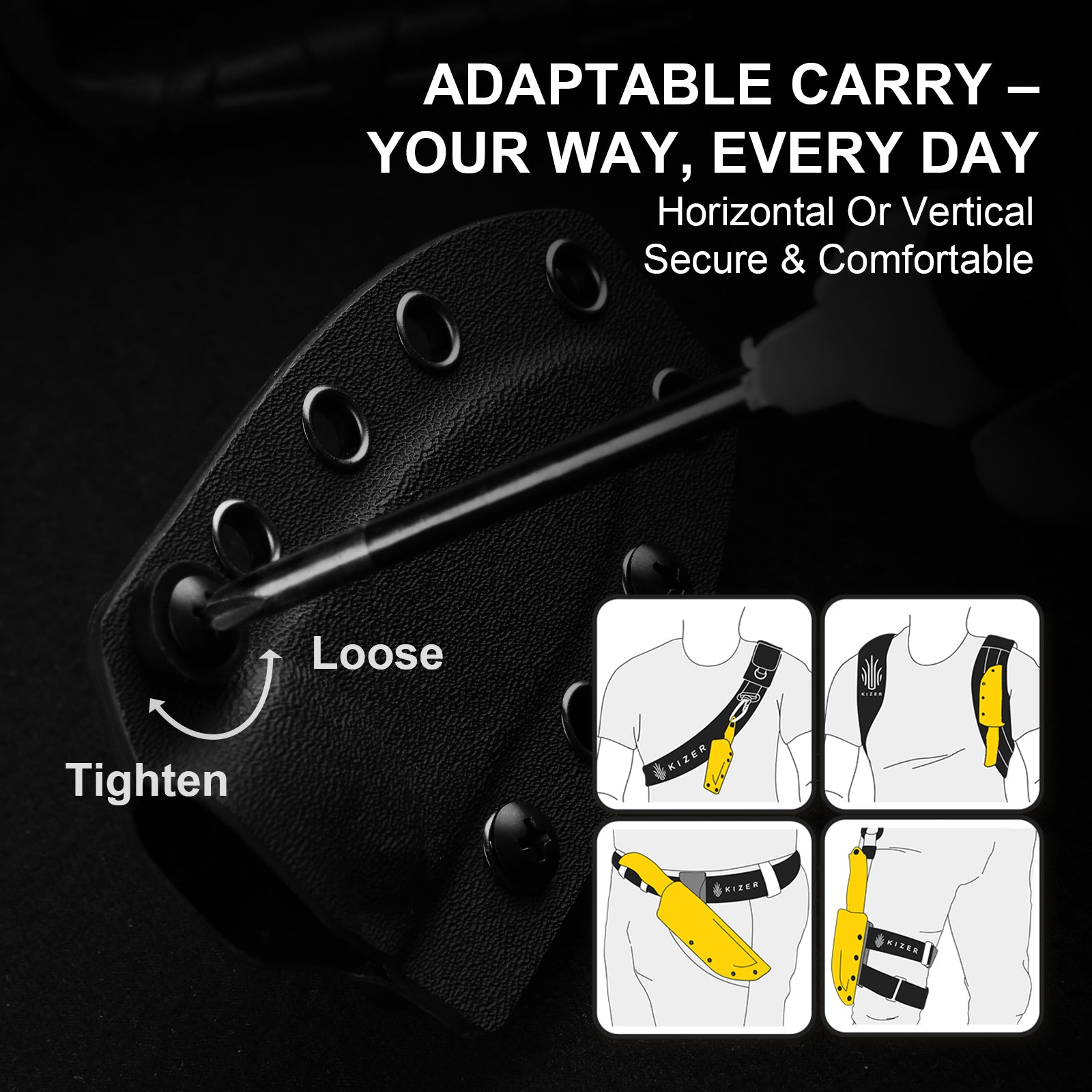 Drop Bear® Fix | Norplex UltreX™ Micarta | 14C28N | KizerV™ 1094A2