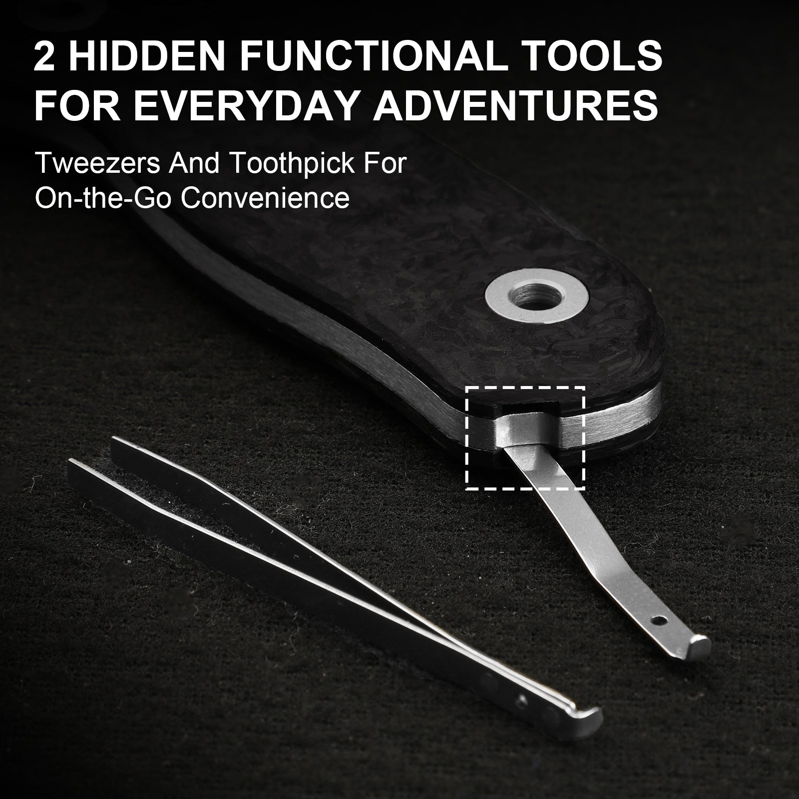 Drop Bear® Fix | M390 | Carbon Fiber | KizerV™ 1094A3