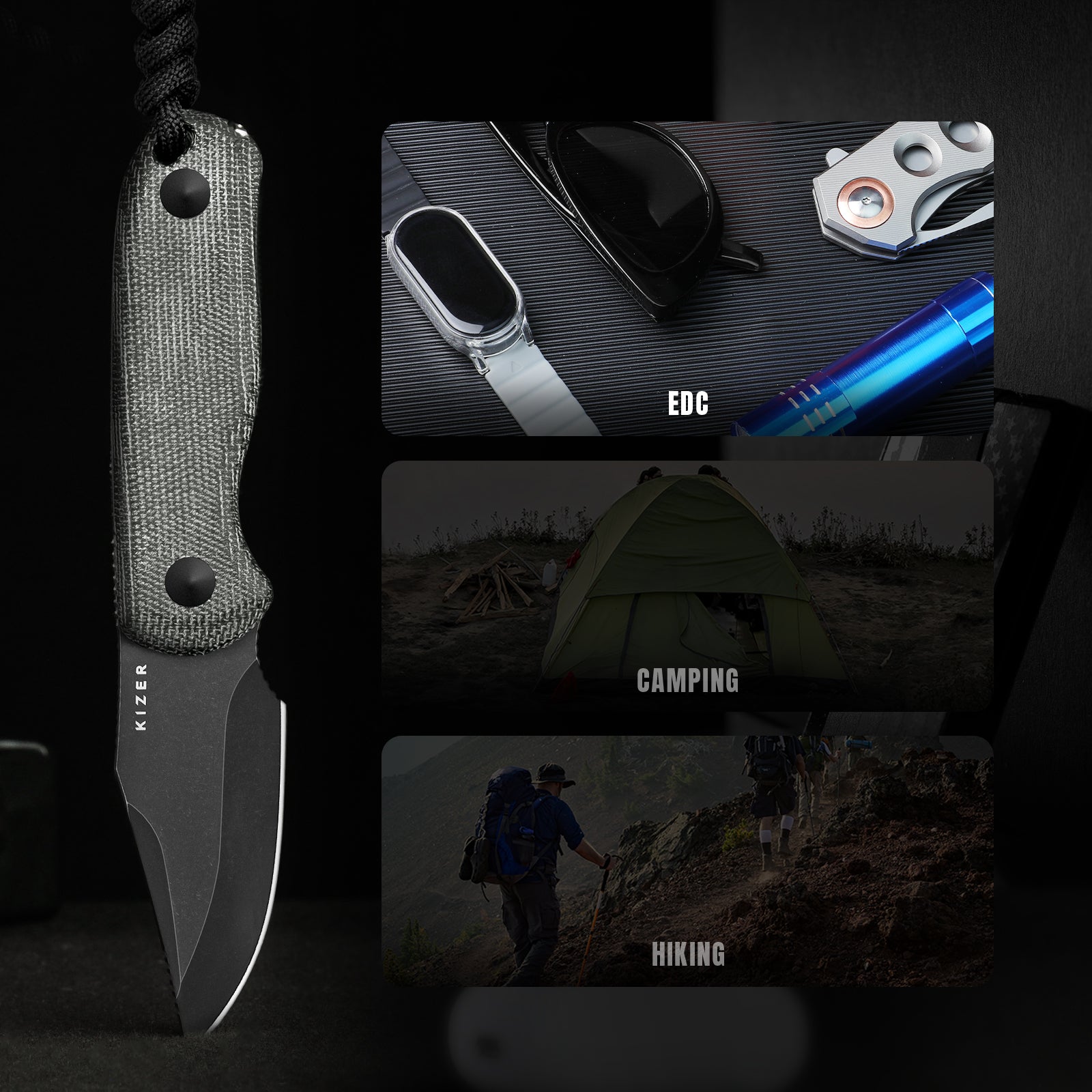 Drop Bear® Fix | AEB-L | Micarta | KizerV™ 1092A1