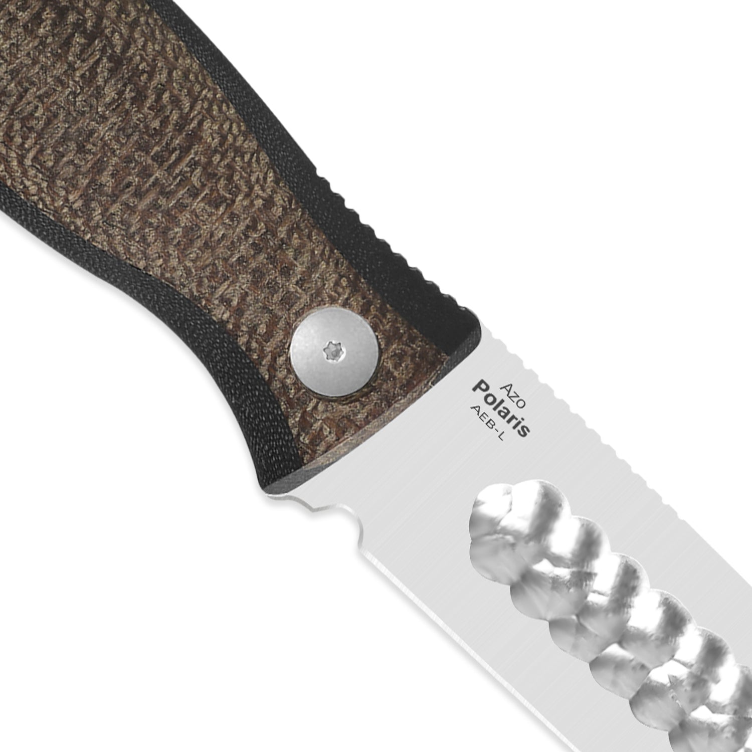 Polaris | AEB-L | Burlap Micarta & G10 | KizerV™ 1100A3