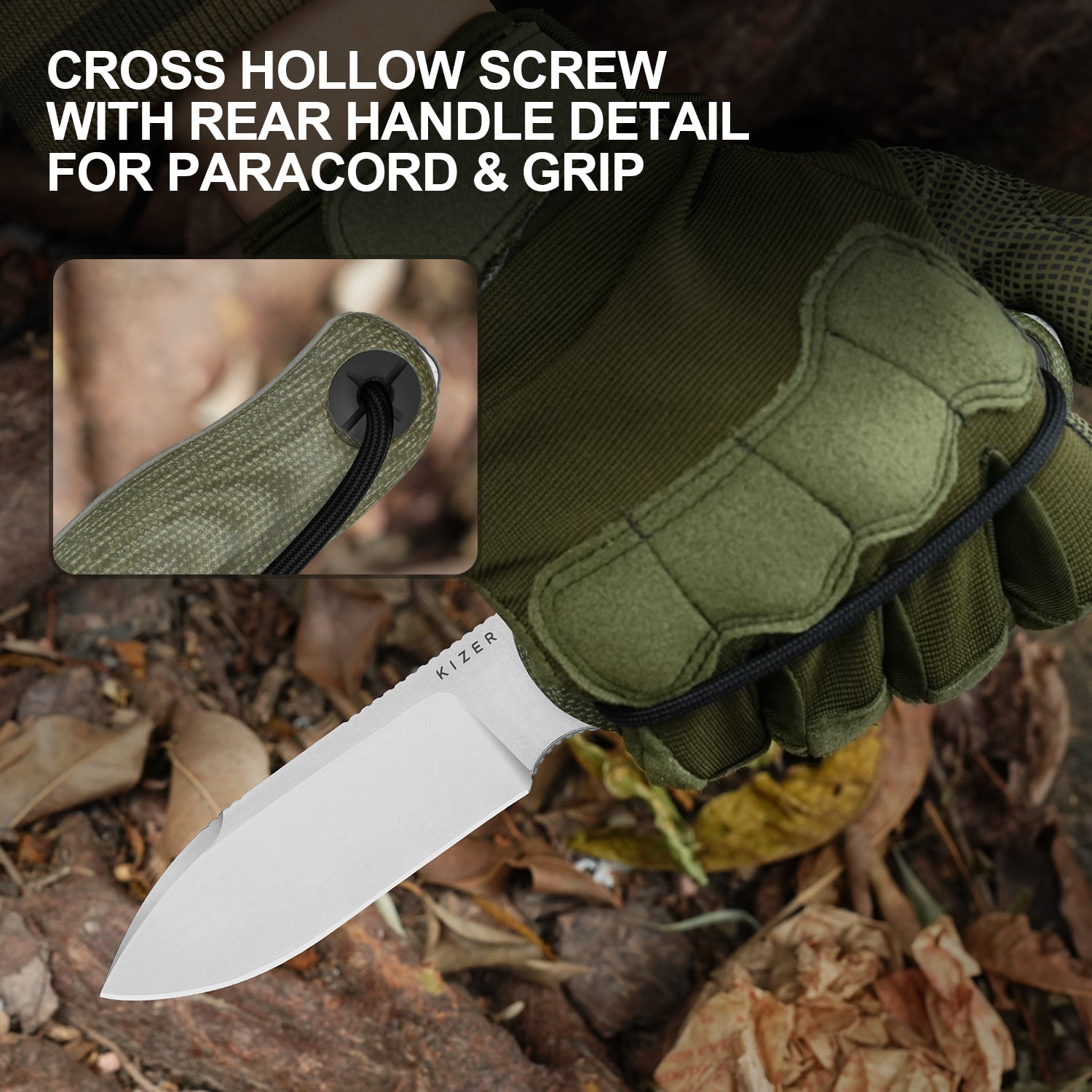 Drop Bear® Fix 3 | 14C28N | Micarta | KizerV™ 1101A2