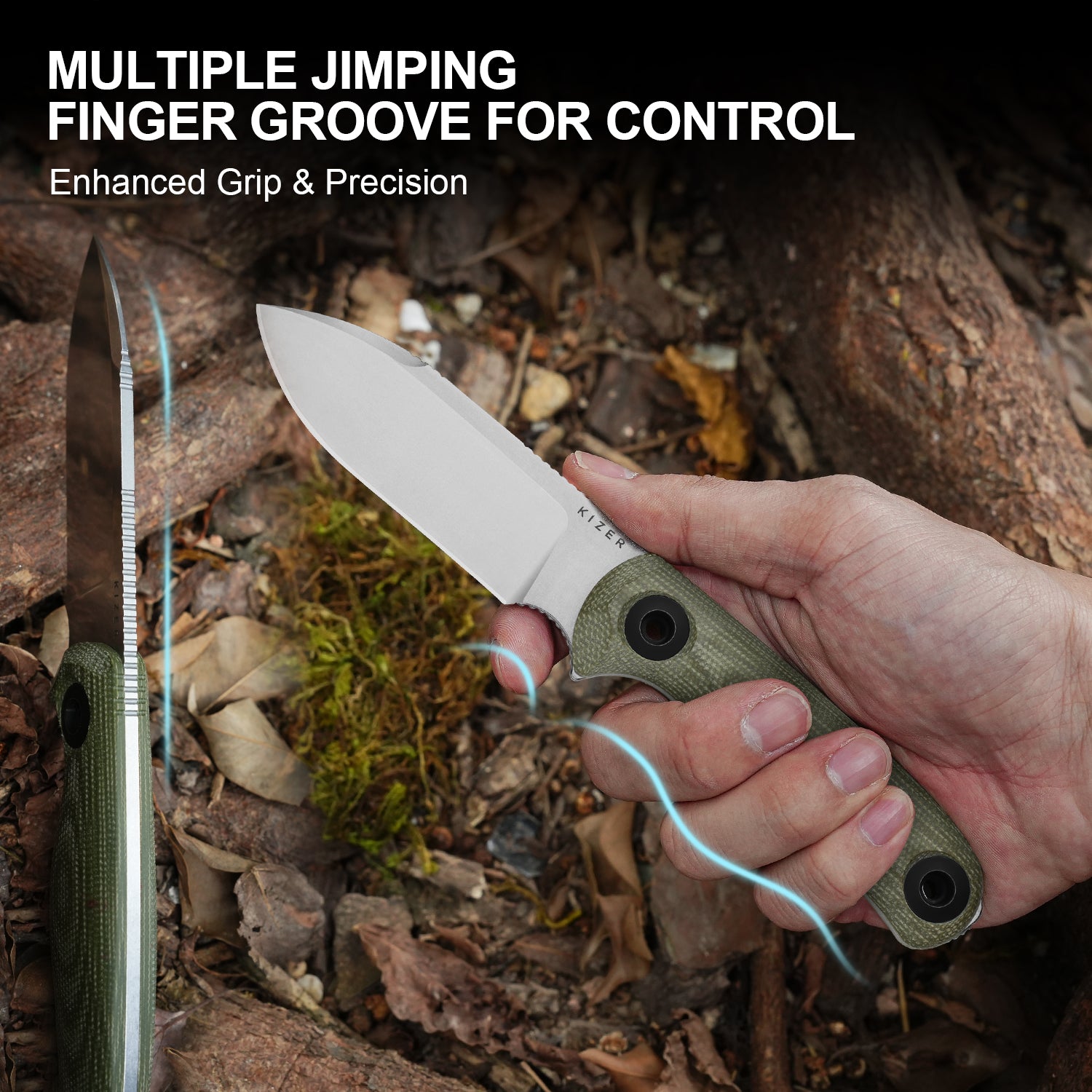 Drop Bear® Fix 3 | 14C28N | Micarta | KizerV™ 1101A2