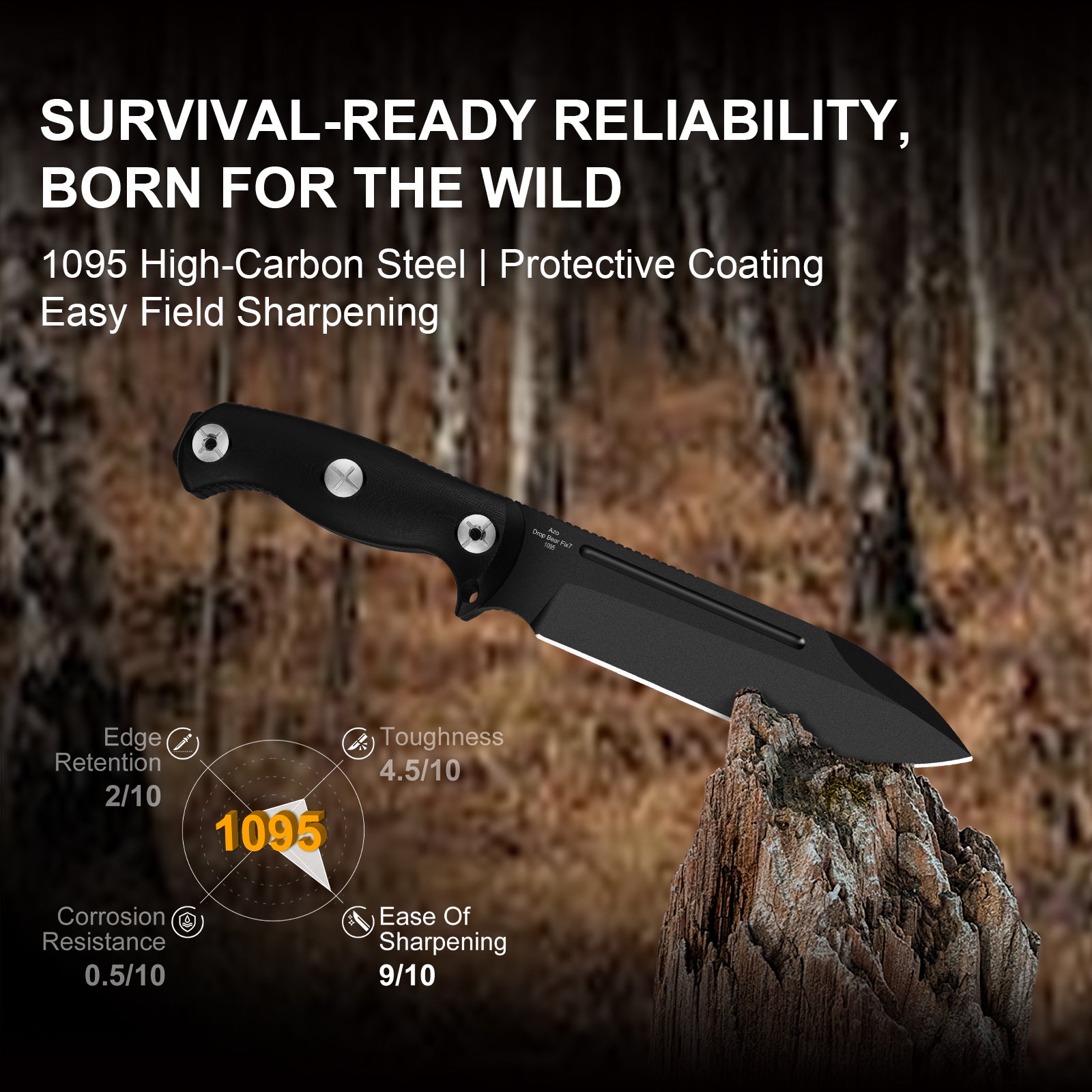 Drop Bear® Fix 7 | 1095 | G10 | KizerV™ 1103A2