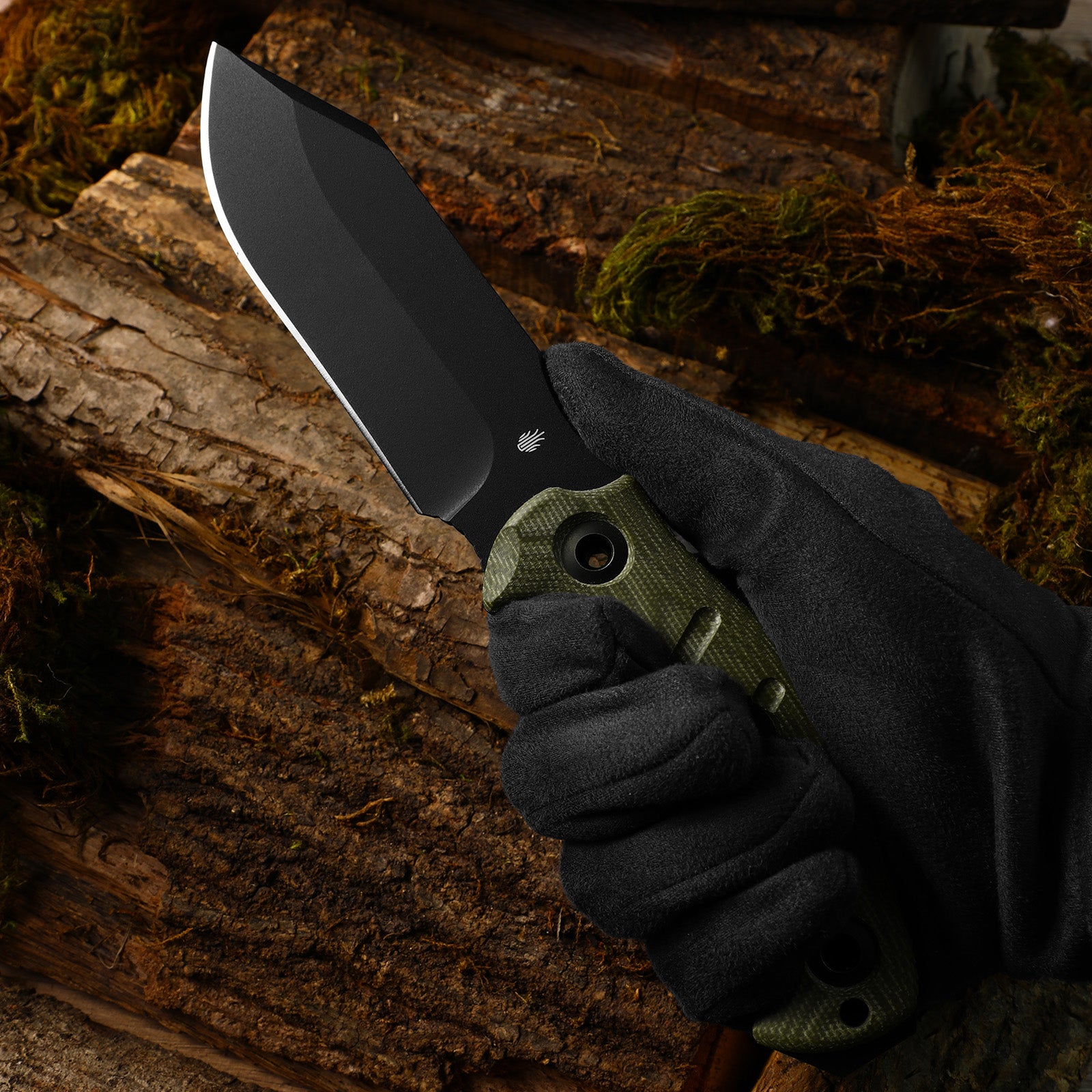 Sheepdog® Survival | 5.5mm x 5.28" | Hammer Pommel & Bow Drill Divot | Black Coated 1095 Steel | KizerV™ 1105A4