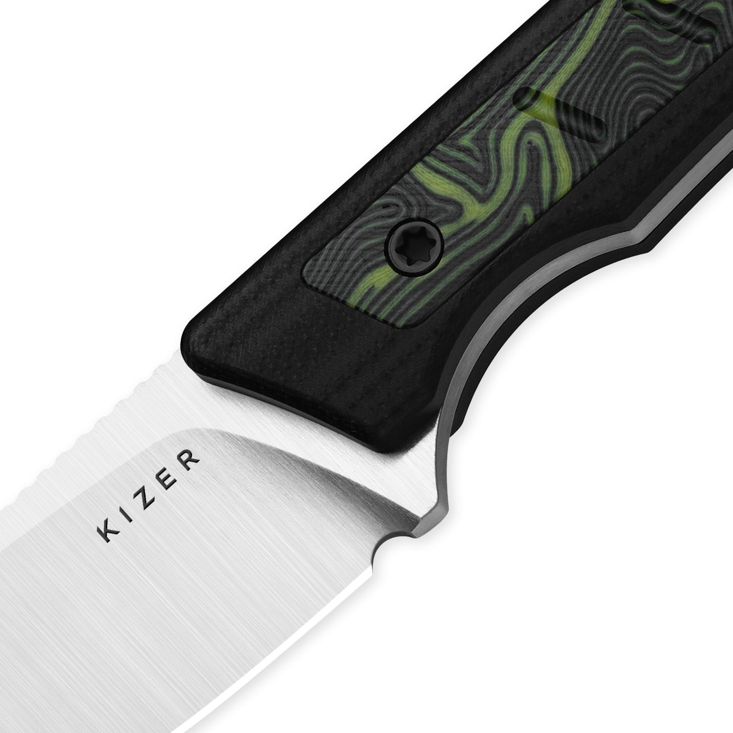 Whiskey Jack | AEB-L | G10 & Damascus G10 | Skeletonized Tang | KizerV™ 1108A3