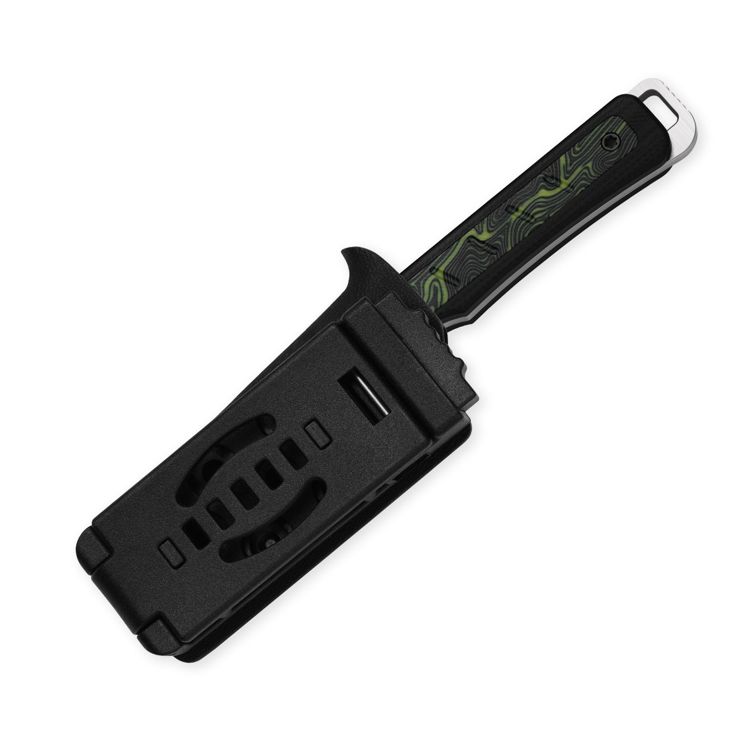 Whiskey Jack | AEB-L | G10 & Damascus G10 | Skeletonized Tang | KizerV™ 1108A3