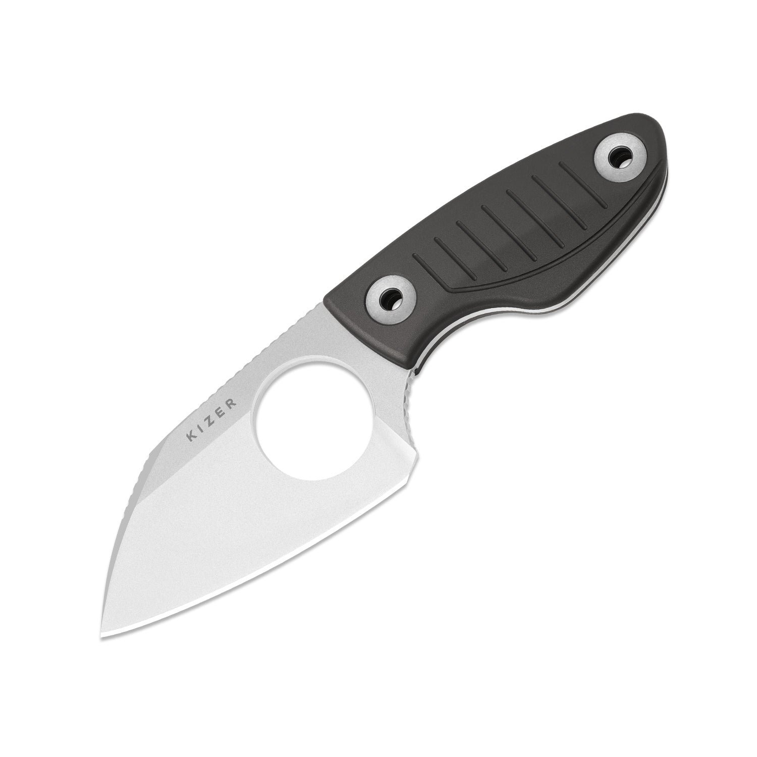 Nightjar | Japan AICHI AUS-10 Steel | Sheepfoot Fixed Blade | Aluminum | KizerV™ 1114A2