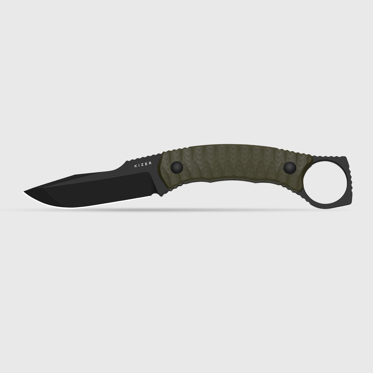 Billy Bones | Deep-Grooved G10 Handle|Lightweight Tactical | AEB-L | Fixed Blade | KizerV™ 1115A1