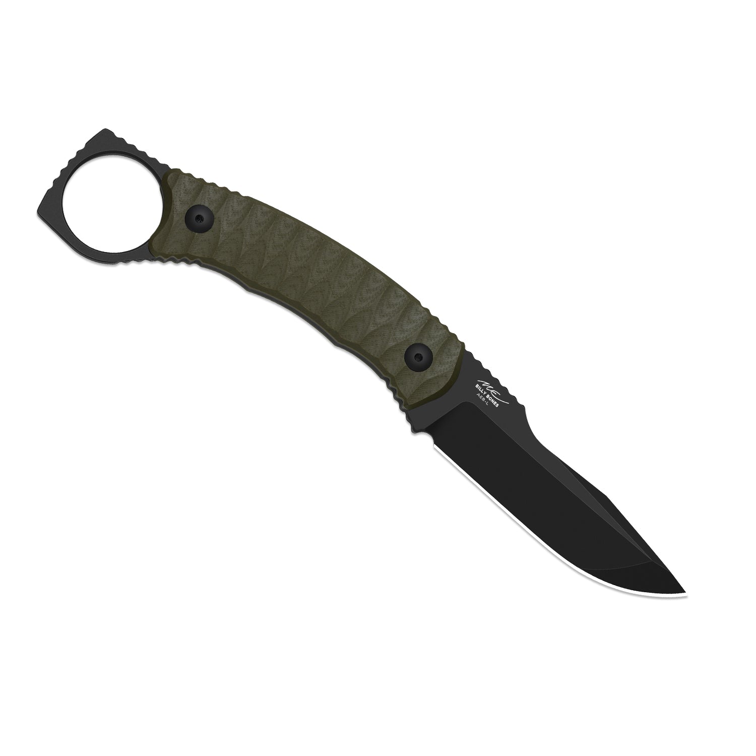 Billy Bones | Deep-Grooved G10 Handle|Lightweight Tactical | AEB-L | Fixed Blade | KizerV™ 1115A1