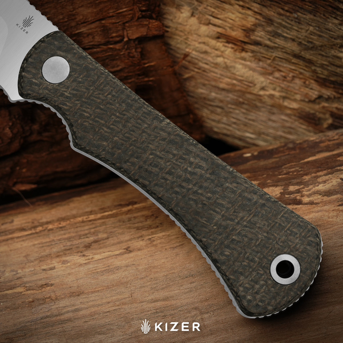 Field Guide | Trailing Point | AEB-L | Satin | Norplex UltreX™ Micarta | KizerV™ 1117A1