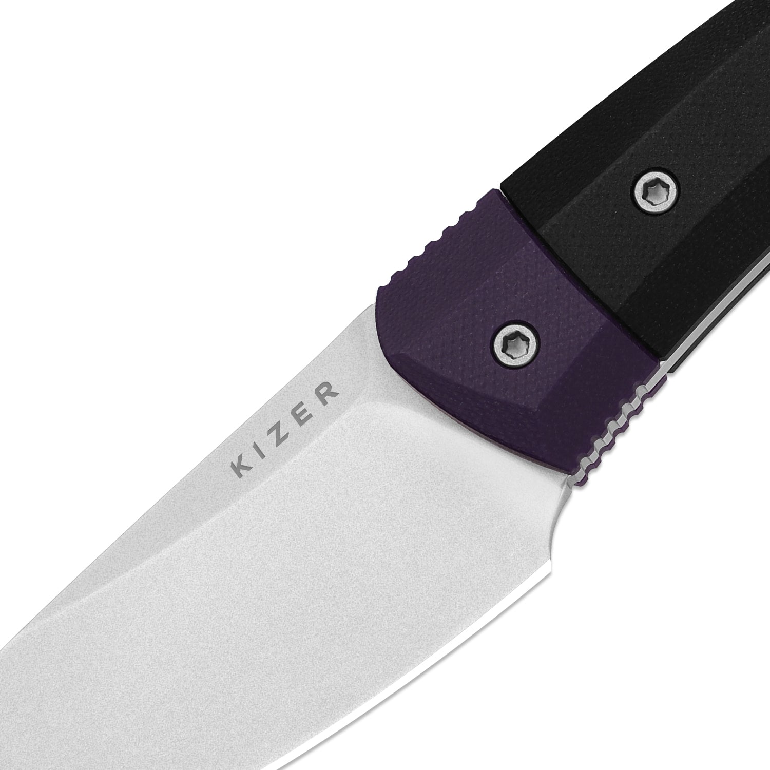 Momo Fix 3 | Purple & Black G10 | AEB-L | Stonewashed | KizerV™ 1124A3