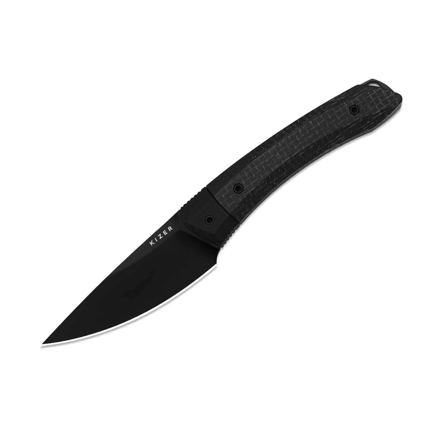 Momo Fix 3 | Micarta & G10 | AEB-L | Black PVD Coating | KizerV™ 1124A4