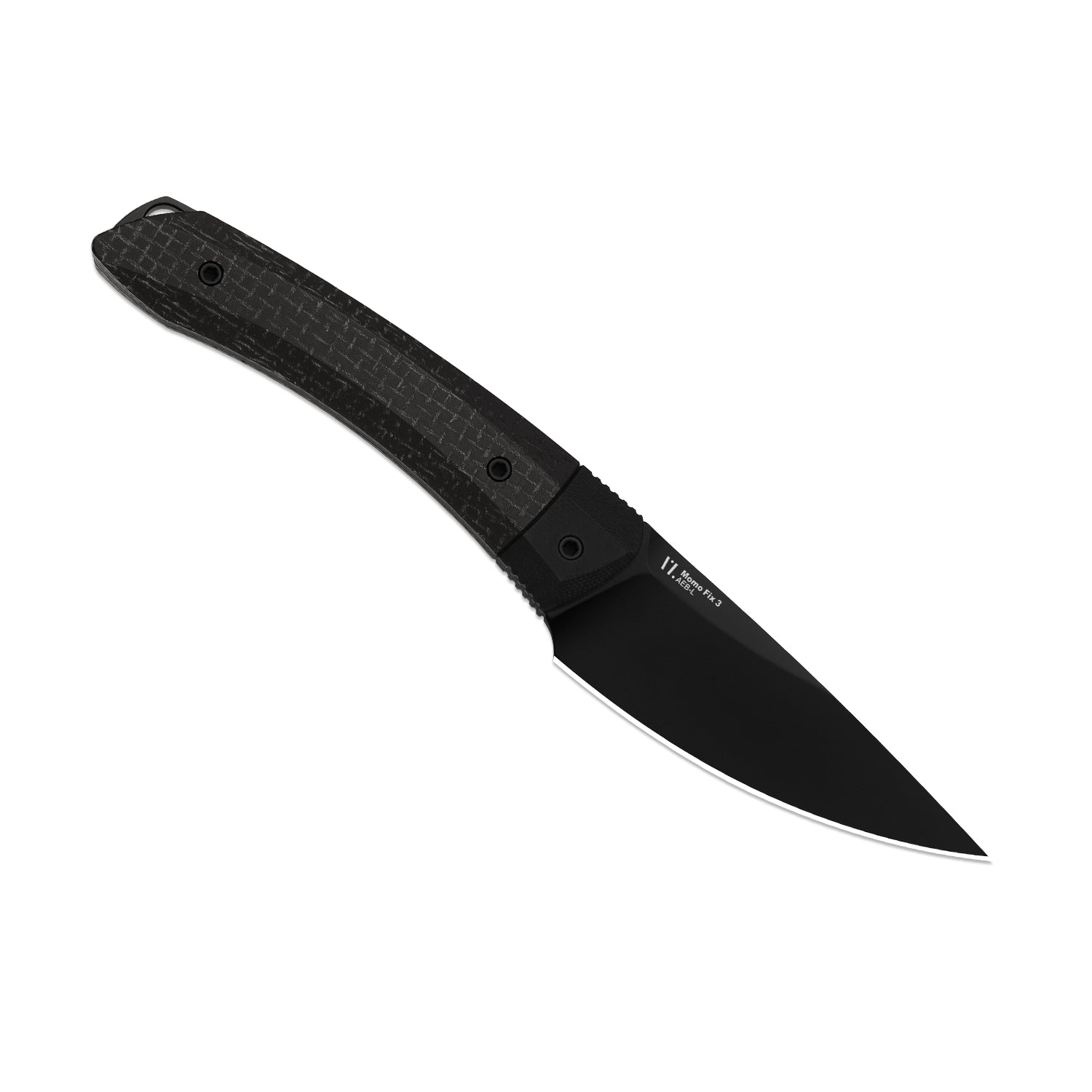 Momo Fix 3 | Micarta & G10 | AEB-L | Black PVD Coating | KizerV™ 1124A4