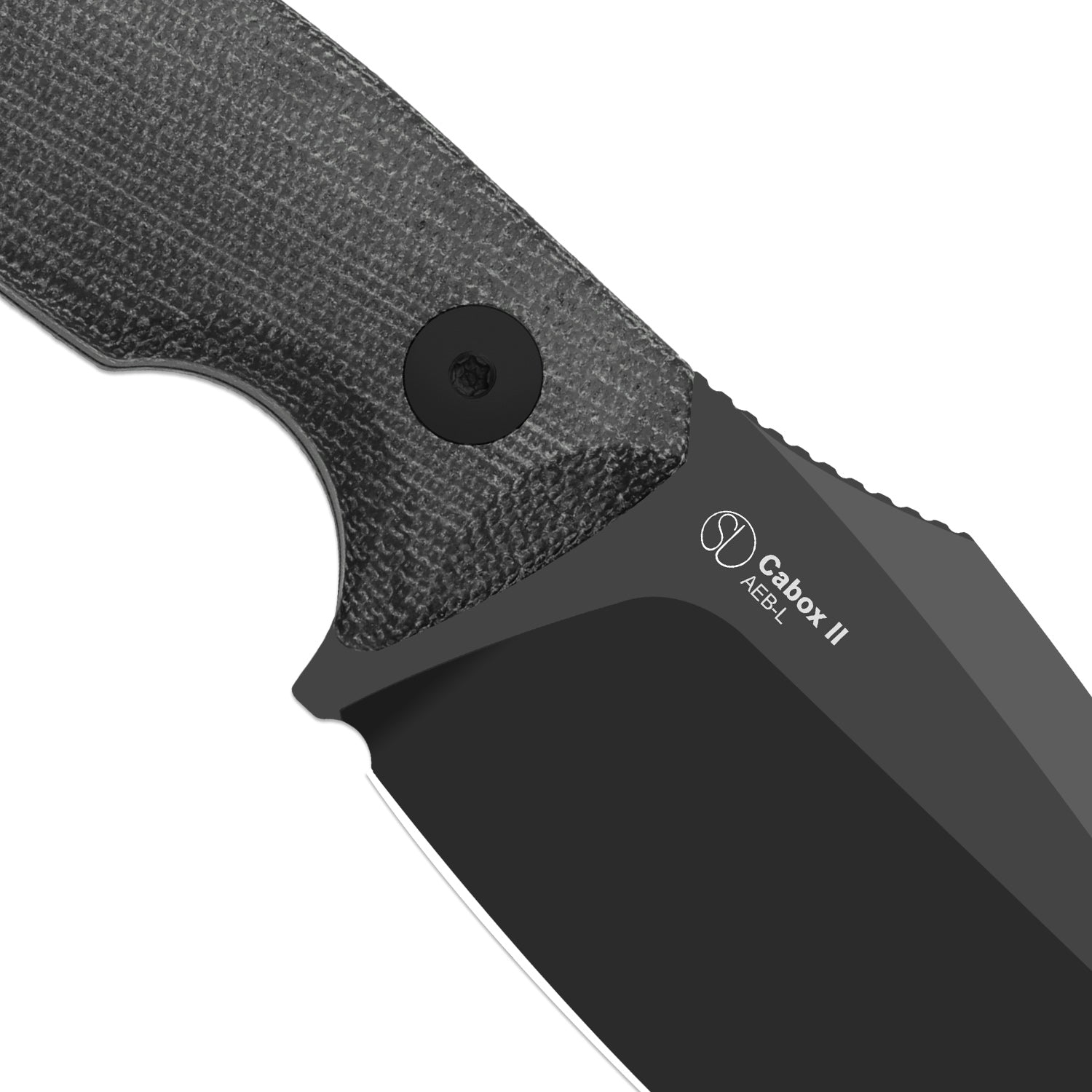 Cabox II | AEB-L | Micarta | Black PVD Coating | KizerV™ 1128A1