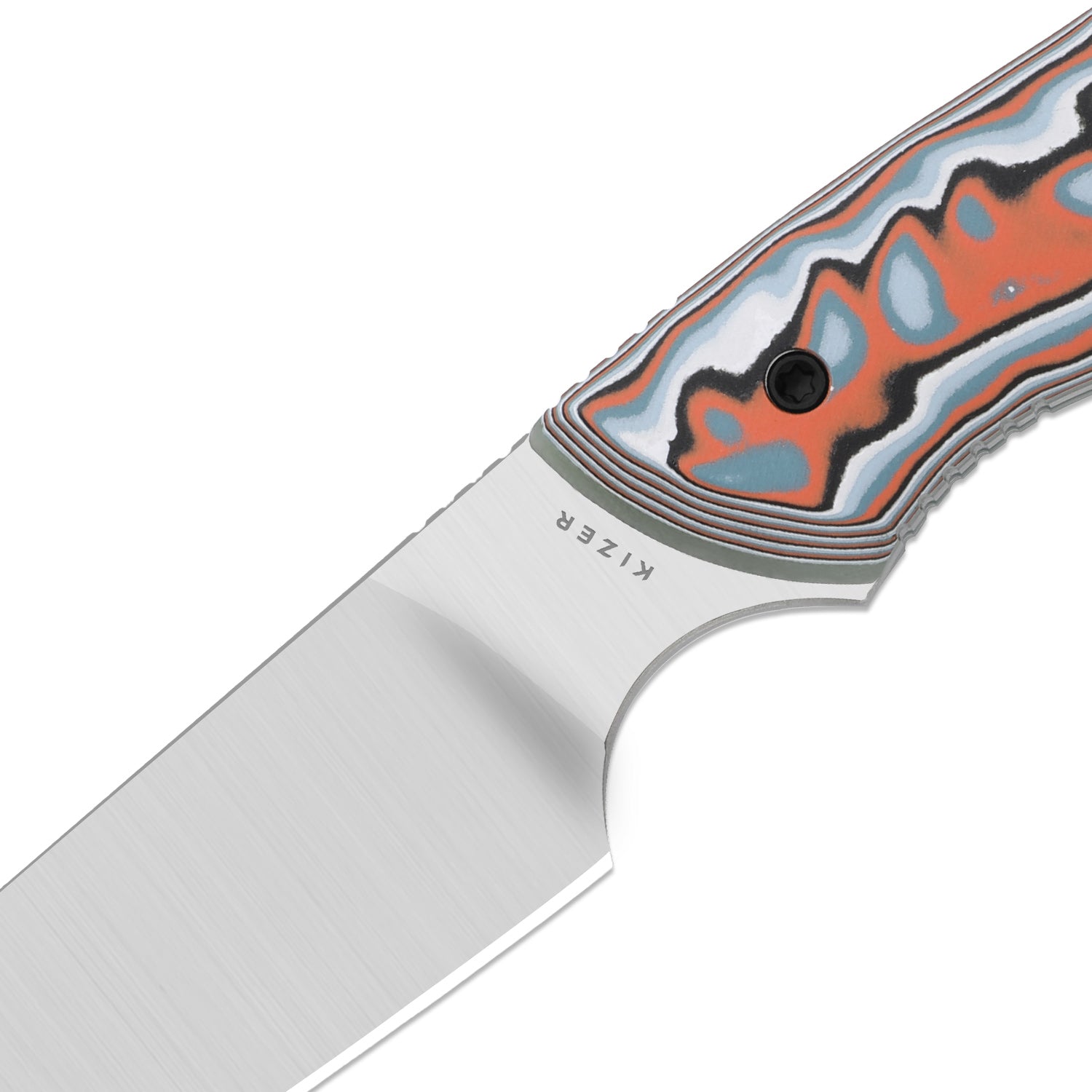 Whip Tail | Designed by Arc and Iron Knives | vortex pattern micarta & GID G10 | AEB-L | KizerV™1131A2