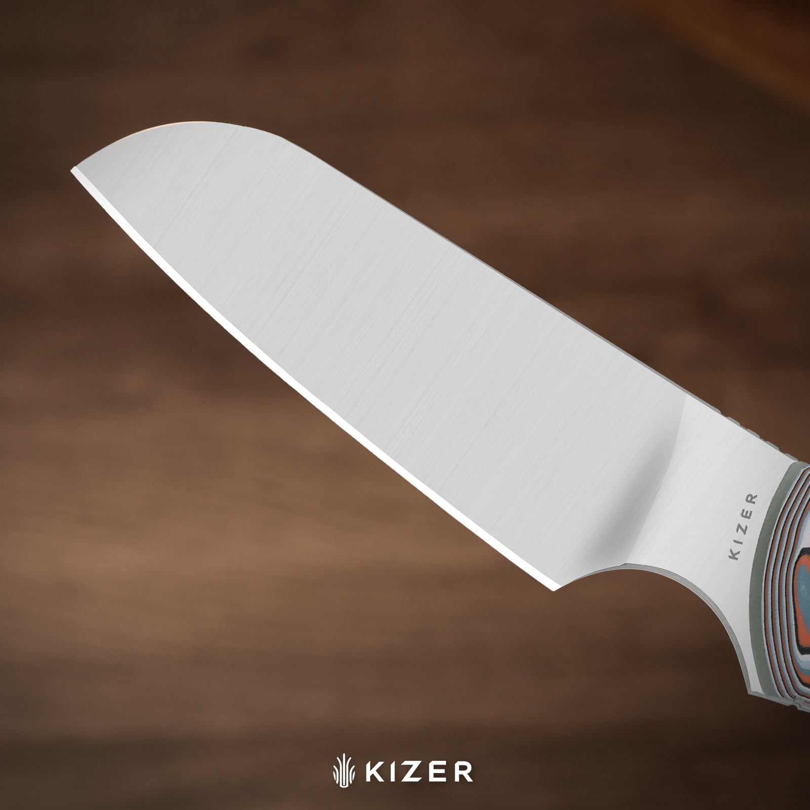 Whip Tail | Designed by Arc and Iron Knives | vortex pattern micarta & GID G10 | AEB-L | KizerV™1131A2