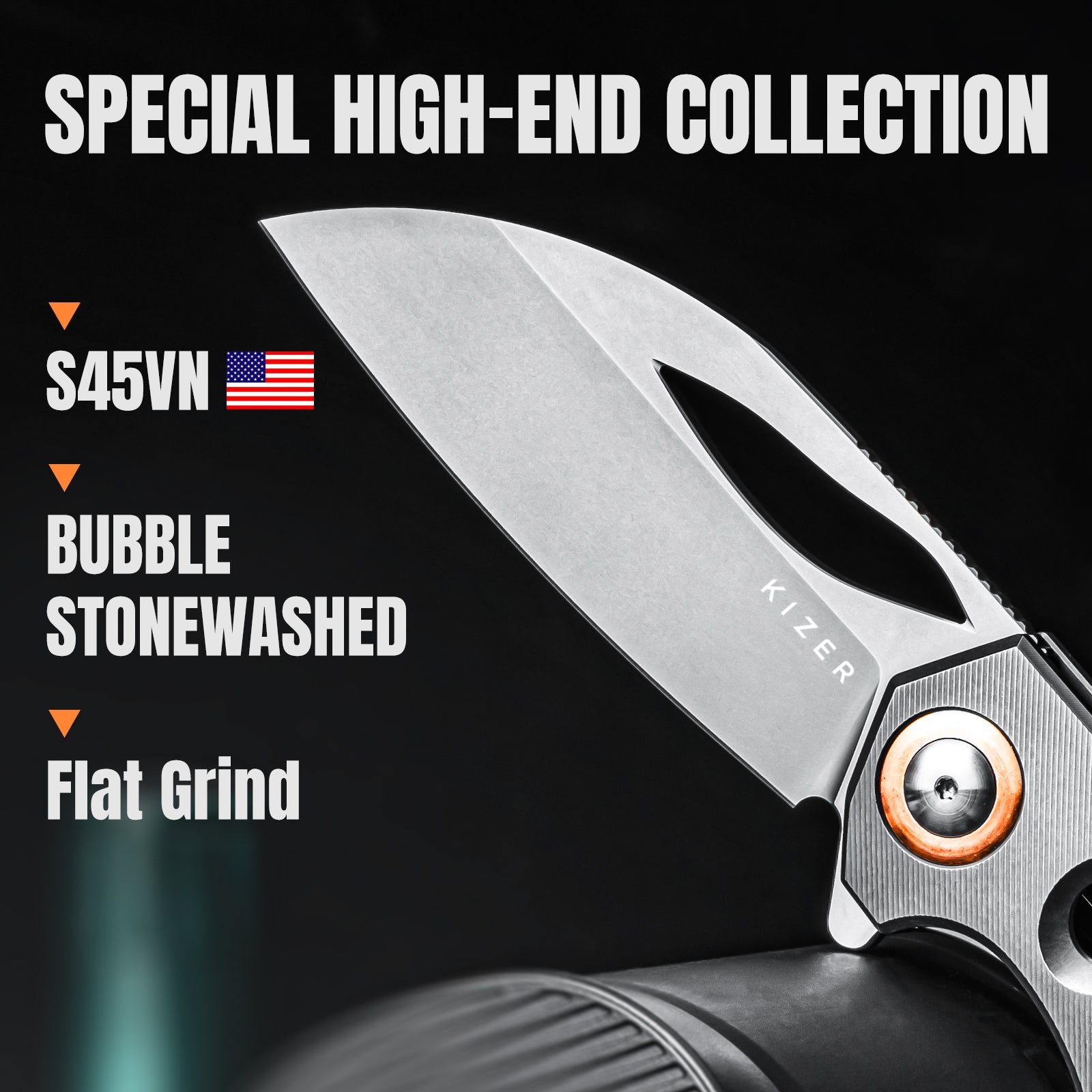 Hawk | S45VN | Titanium | Ki4683A2