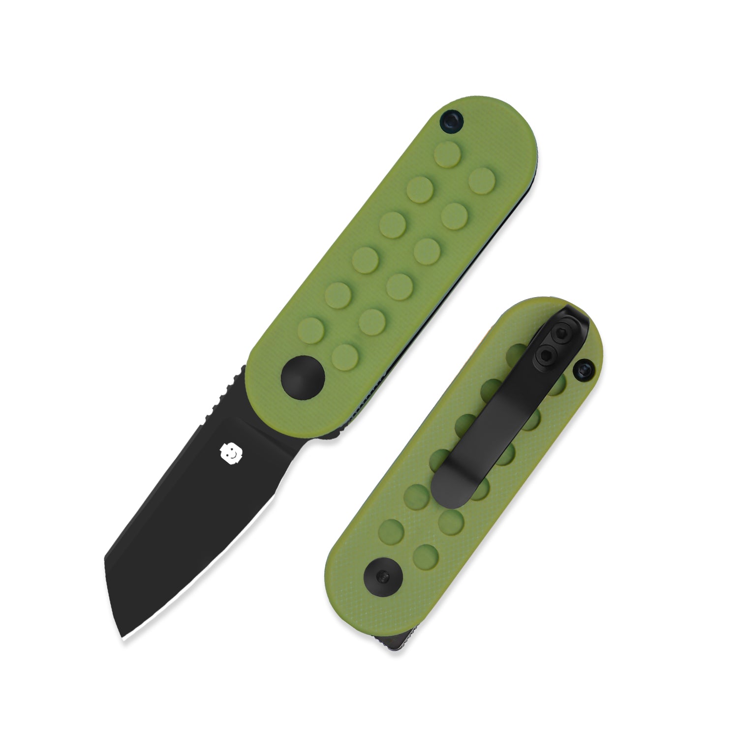 Mini Bay | 14C28N | Green Brick G10 Handle | KizerV™ 2583A3