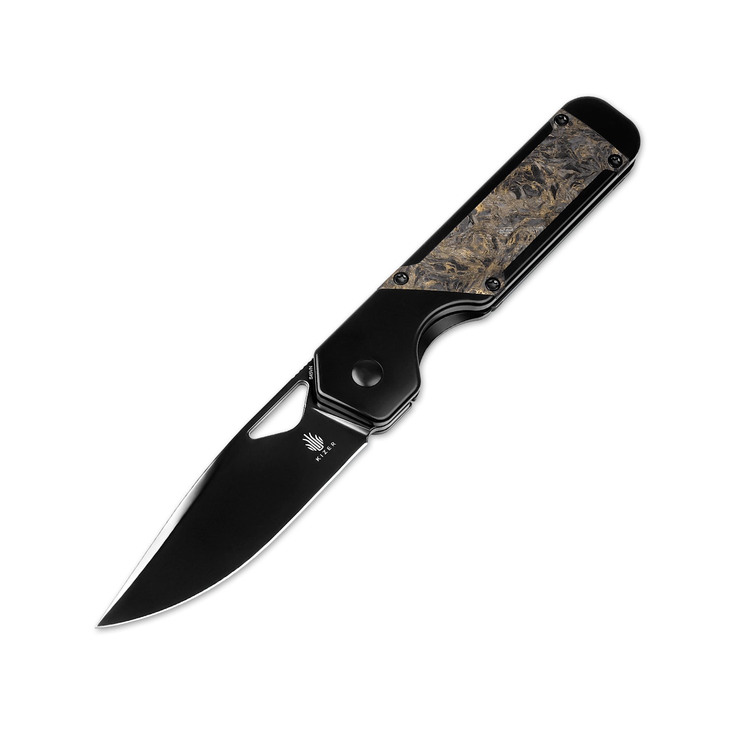 Militaw® | S45VN | Polished DLC | Titanium & Fatcarbon | KizerB™ 3634A3